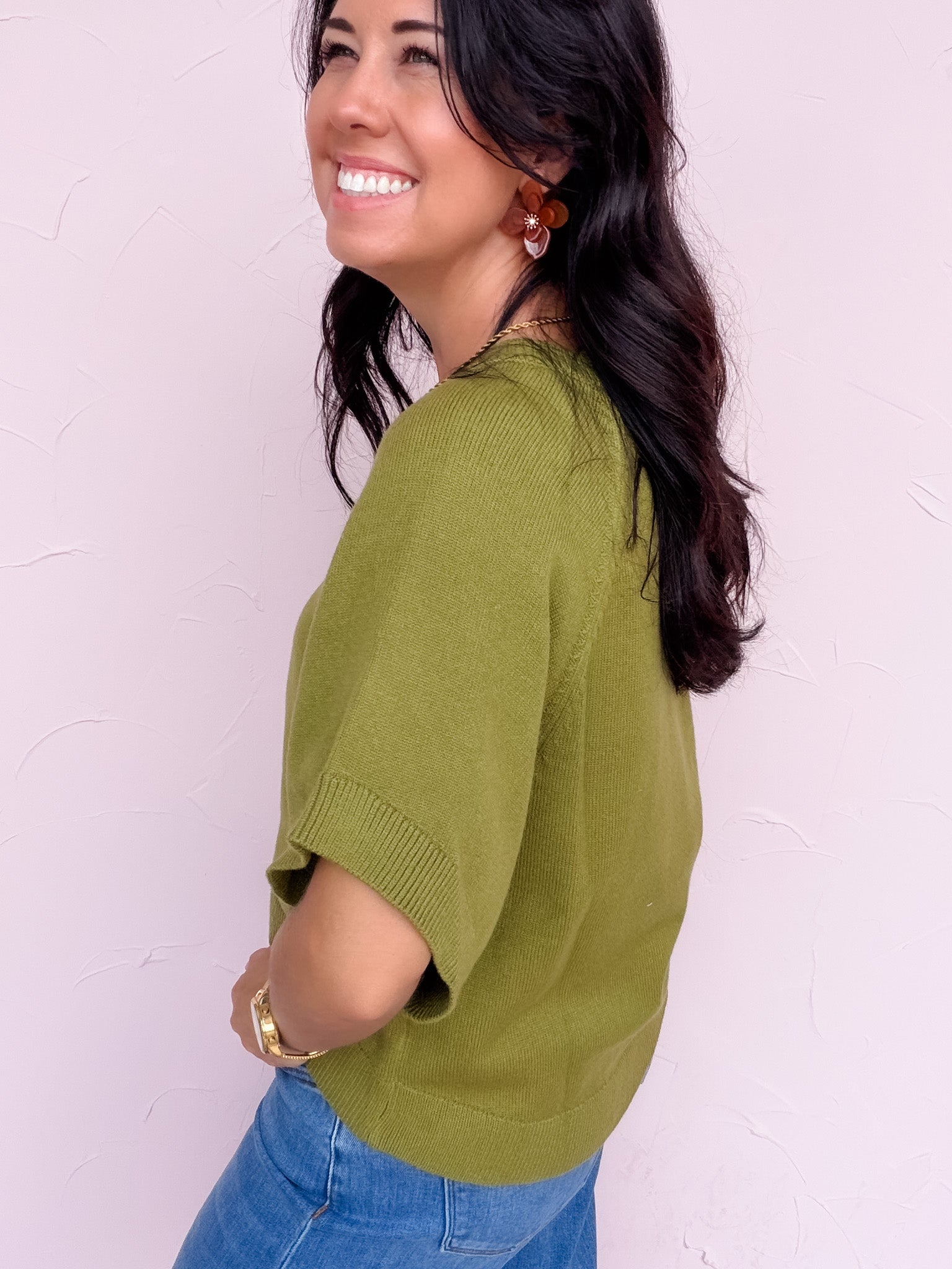 Wing It Sweater | Martini Olive