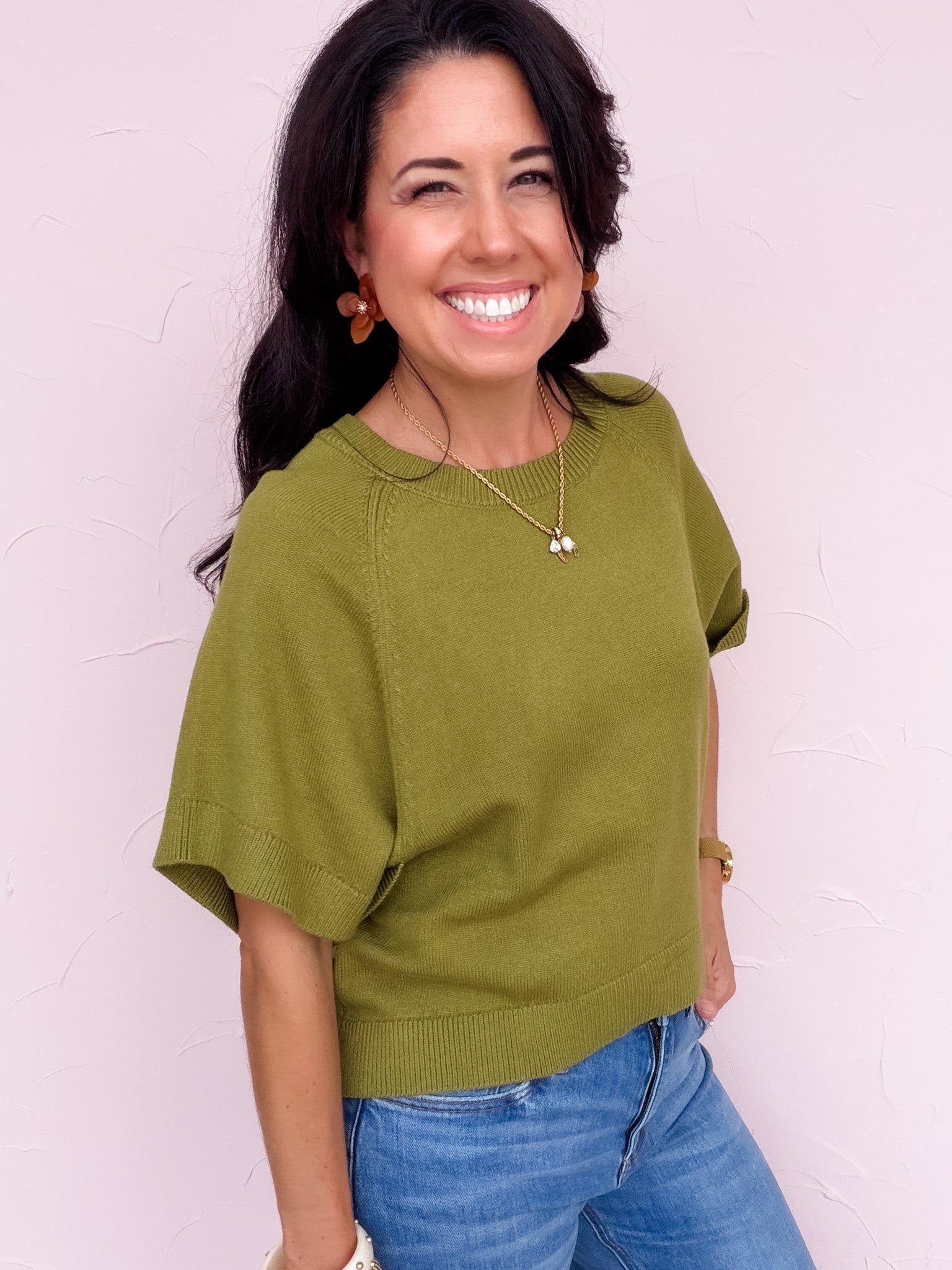 Wing It Sweater | Martini Olive