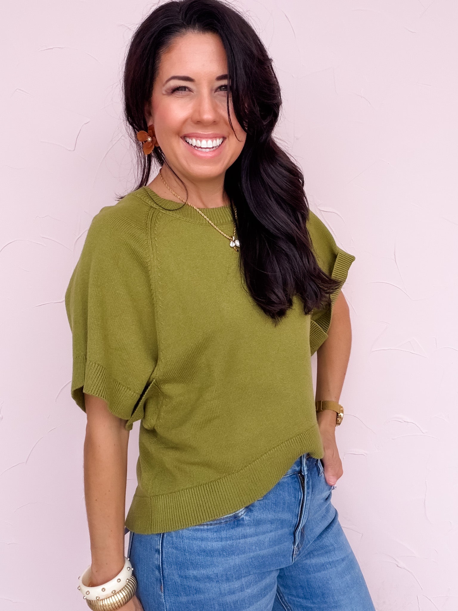 Wing It Sweater | Martini Olive