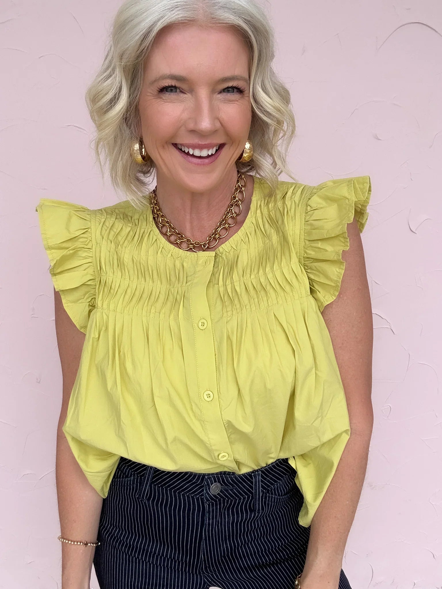 Chartreuse Charm Top - 30% Off