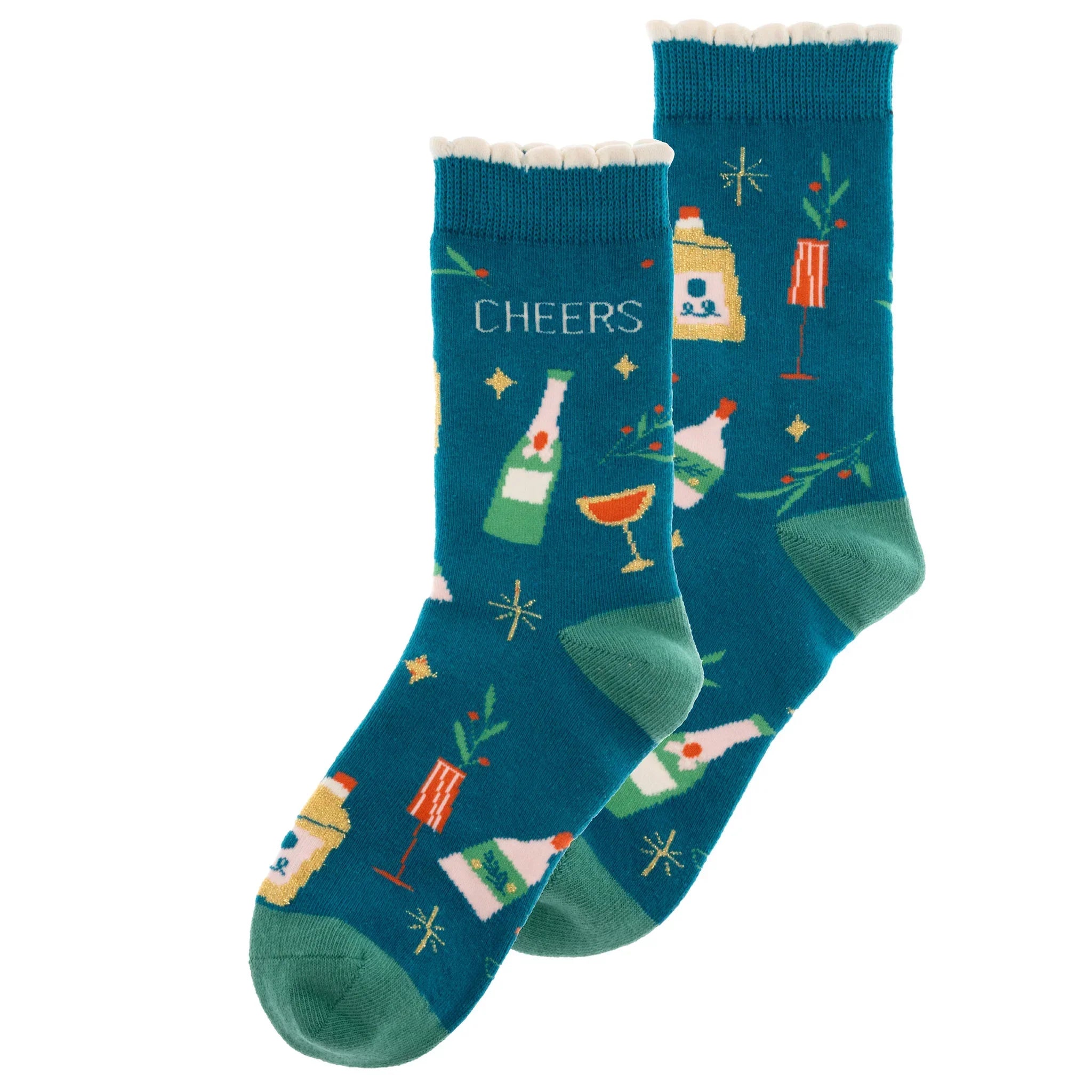 Sips & Stockings Crew Socks