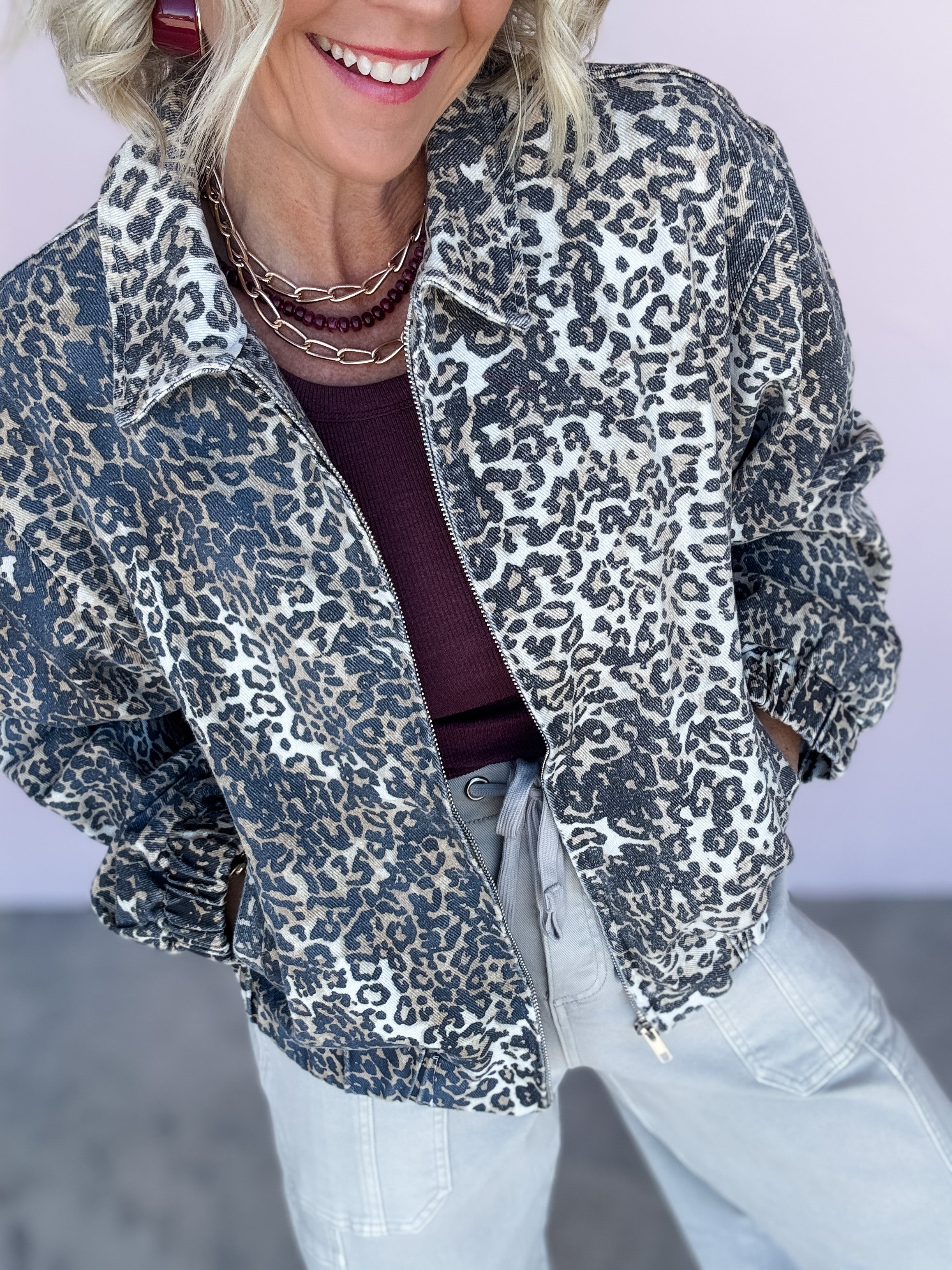 Spotlight Denim Bomber Jacket