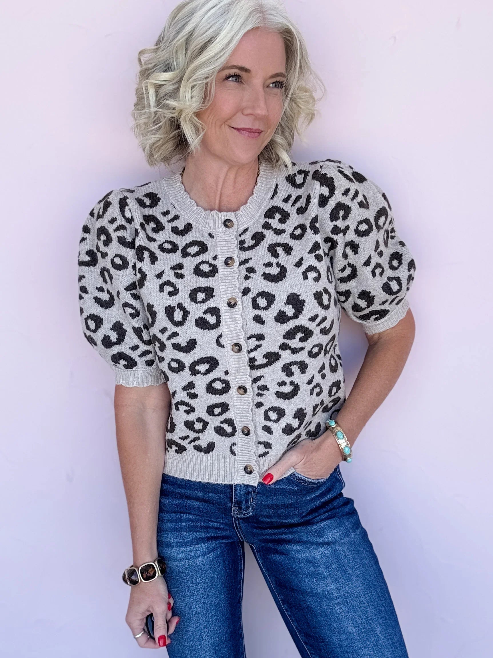 Spotted Charm Cardigan