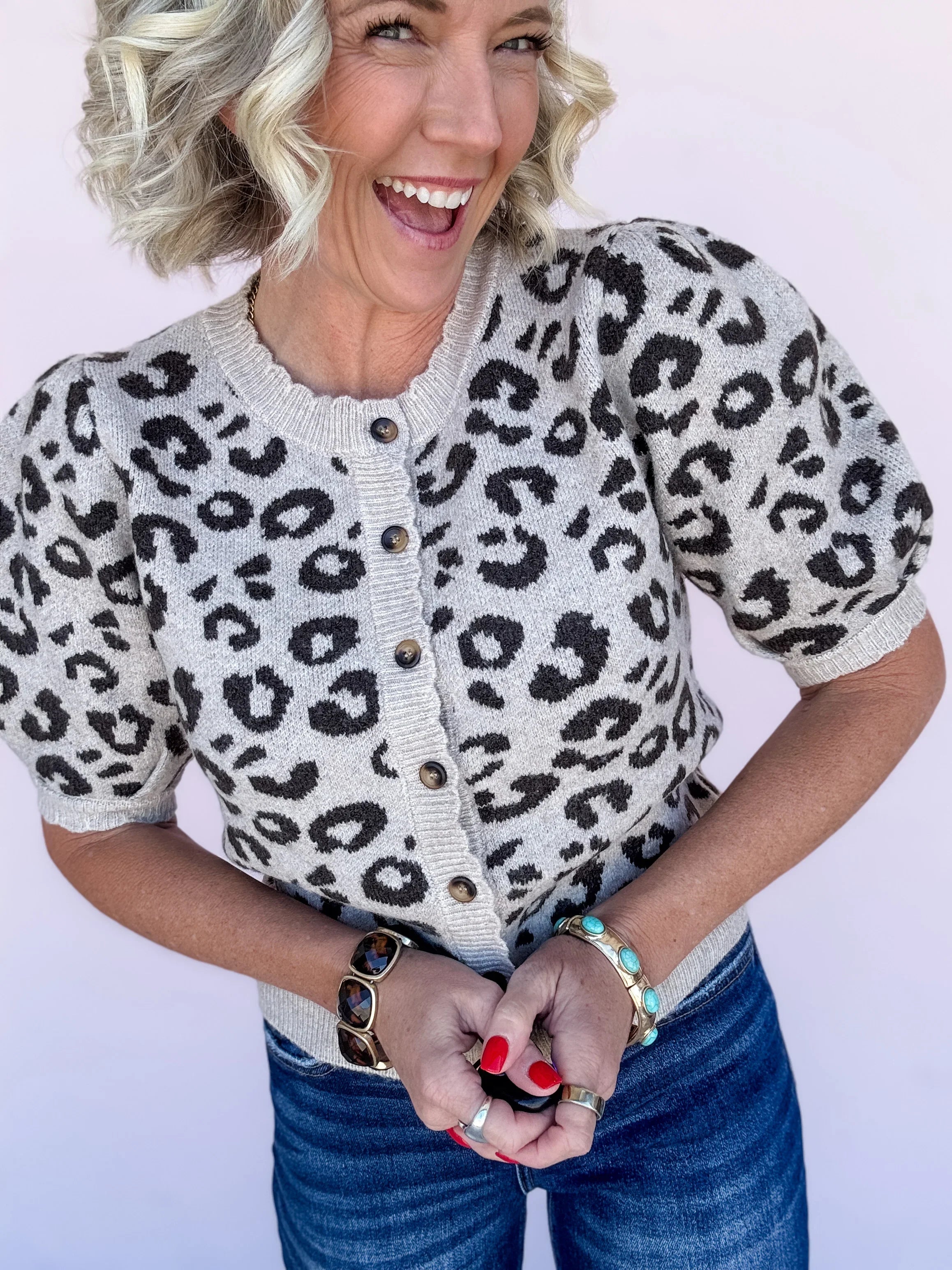 Spotted Charm Cardigan