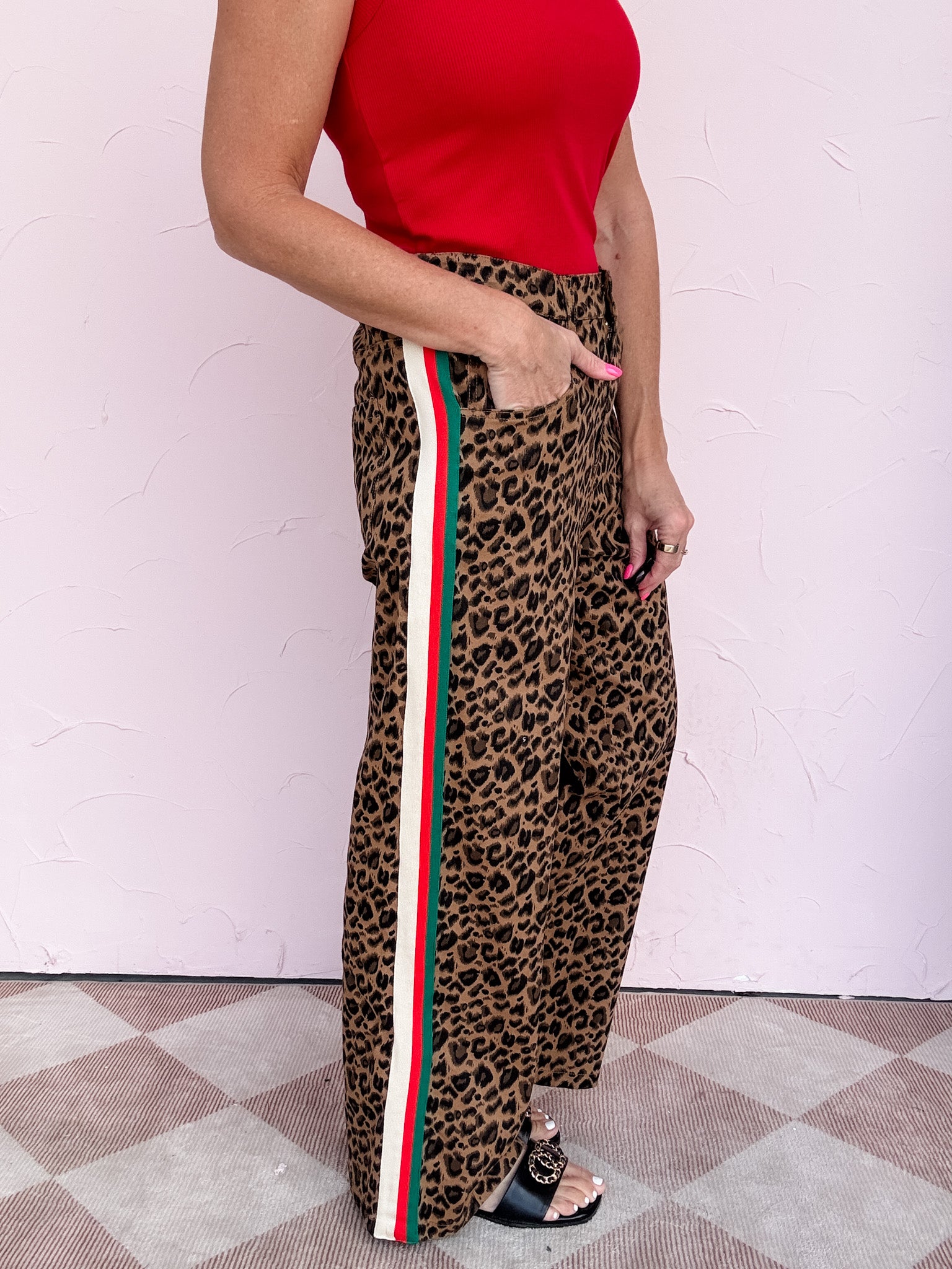 Leopard in Motion Pants