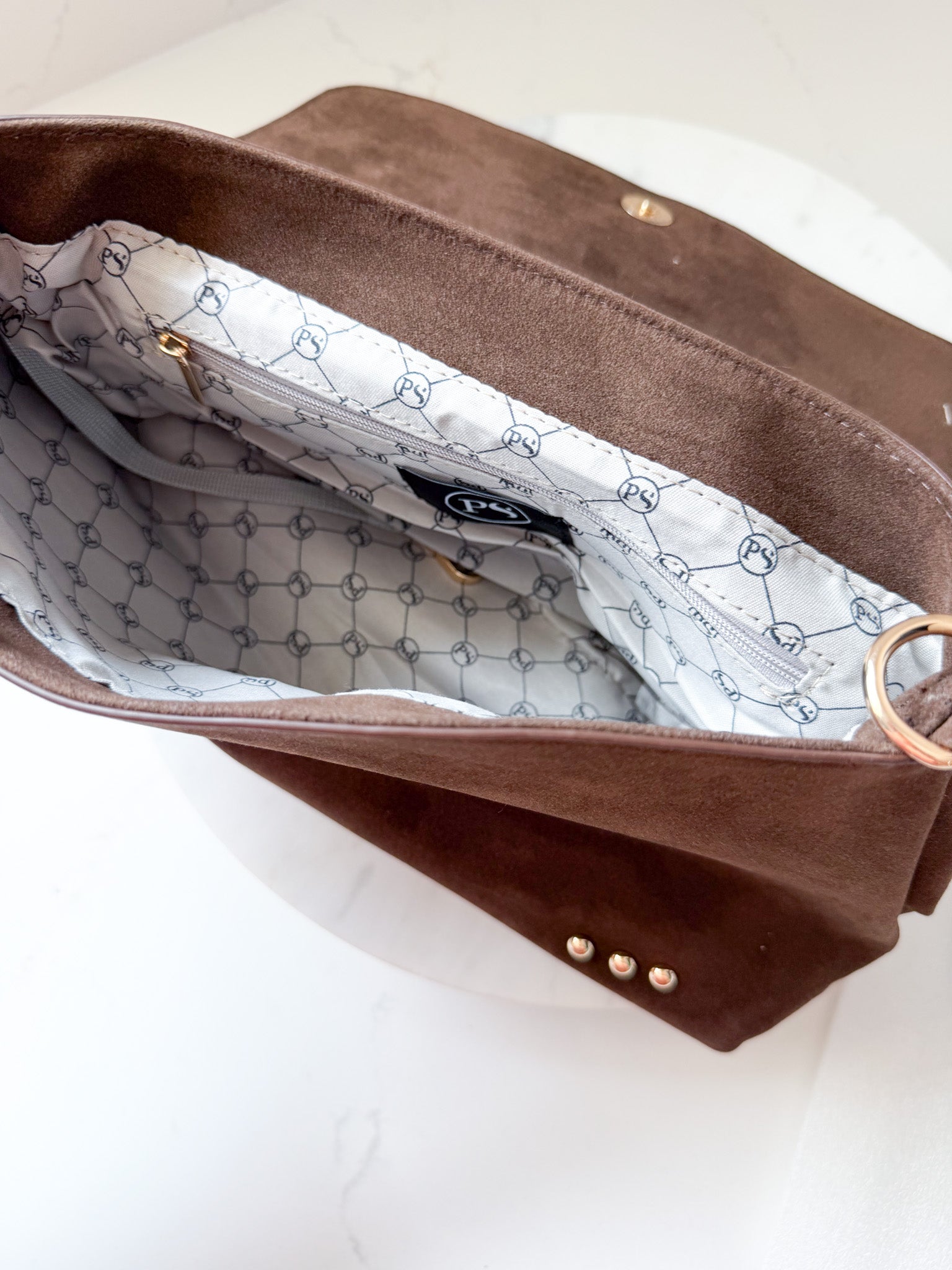 Miranda Suede Flap Crossbody