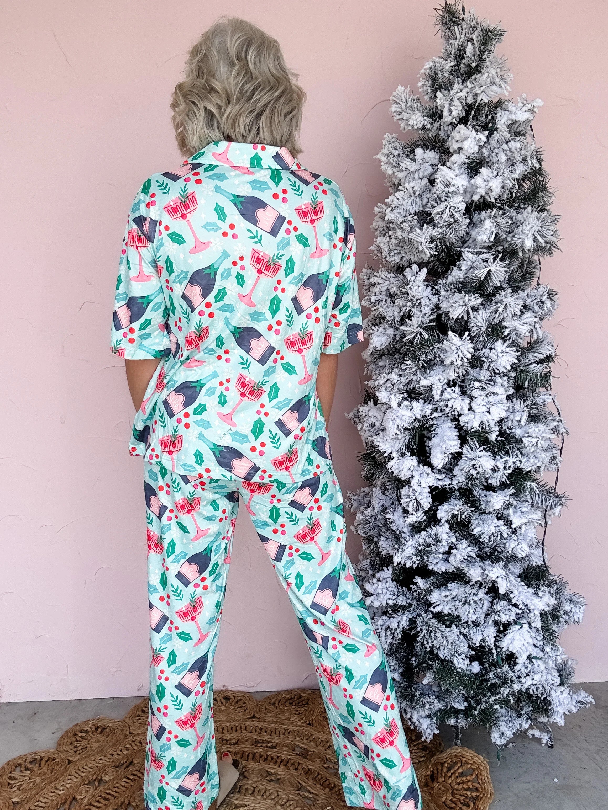 Holiday Champagne Pajamas