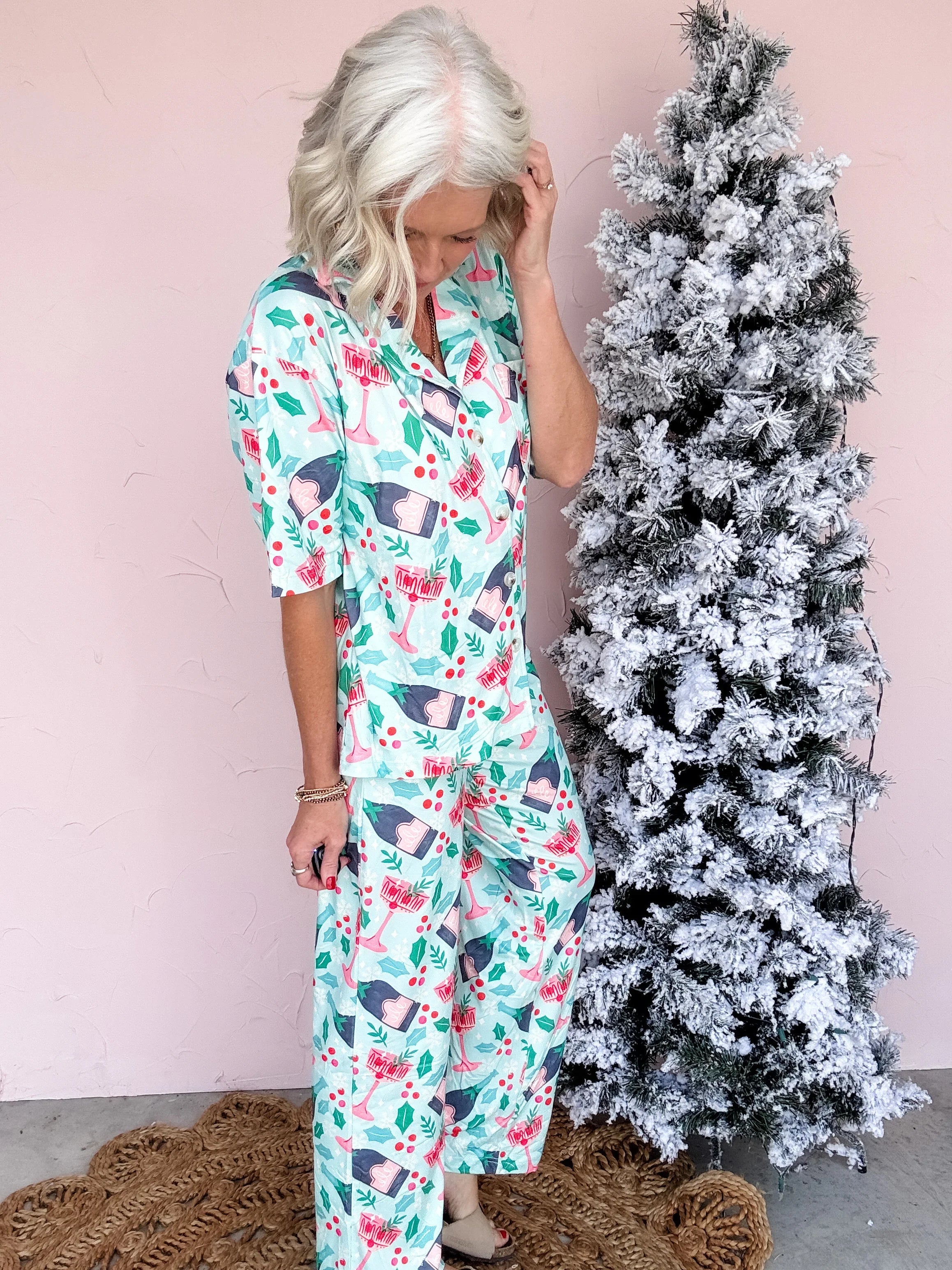 Holiday Champagne Pajamas