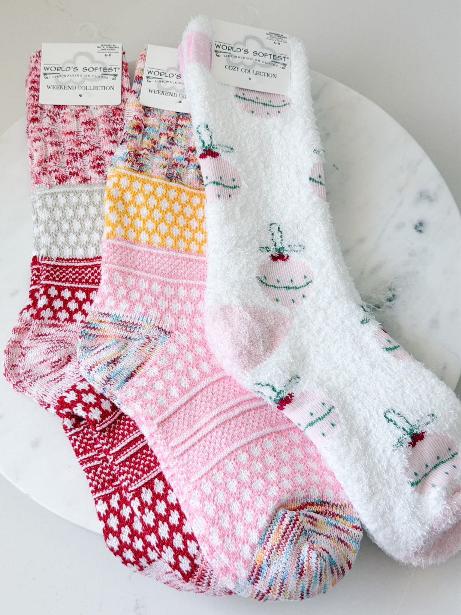 Christmas Cozy Crew Socks