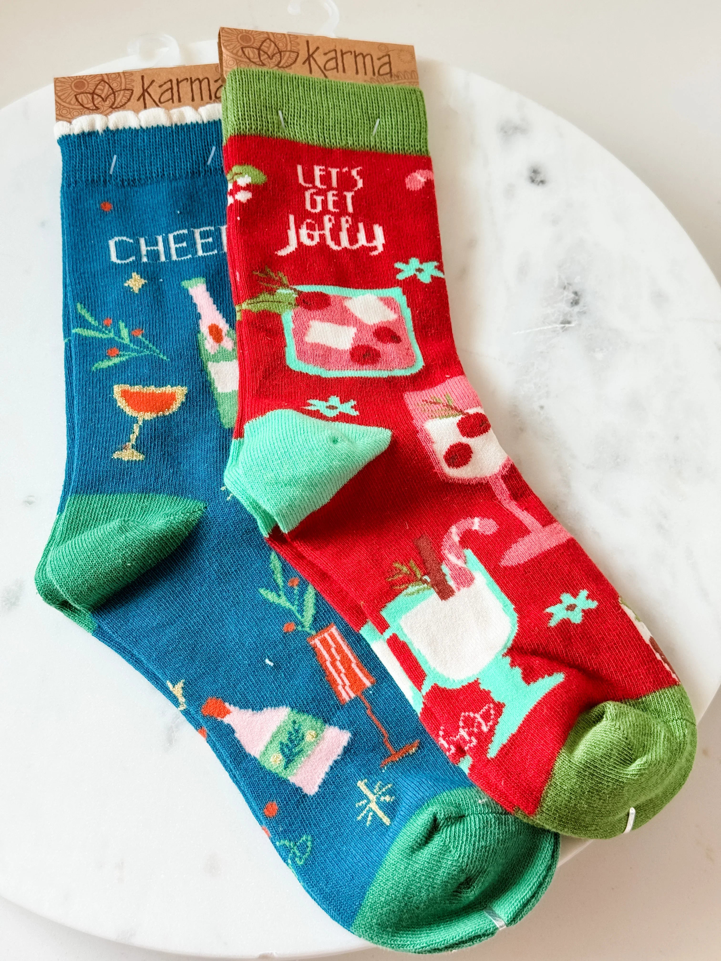 Sips & Stockings Crew Socks
