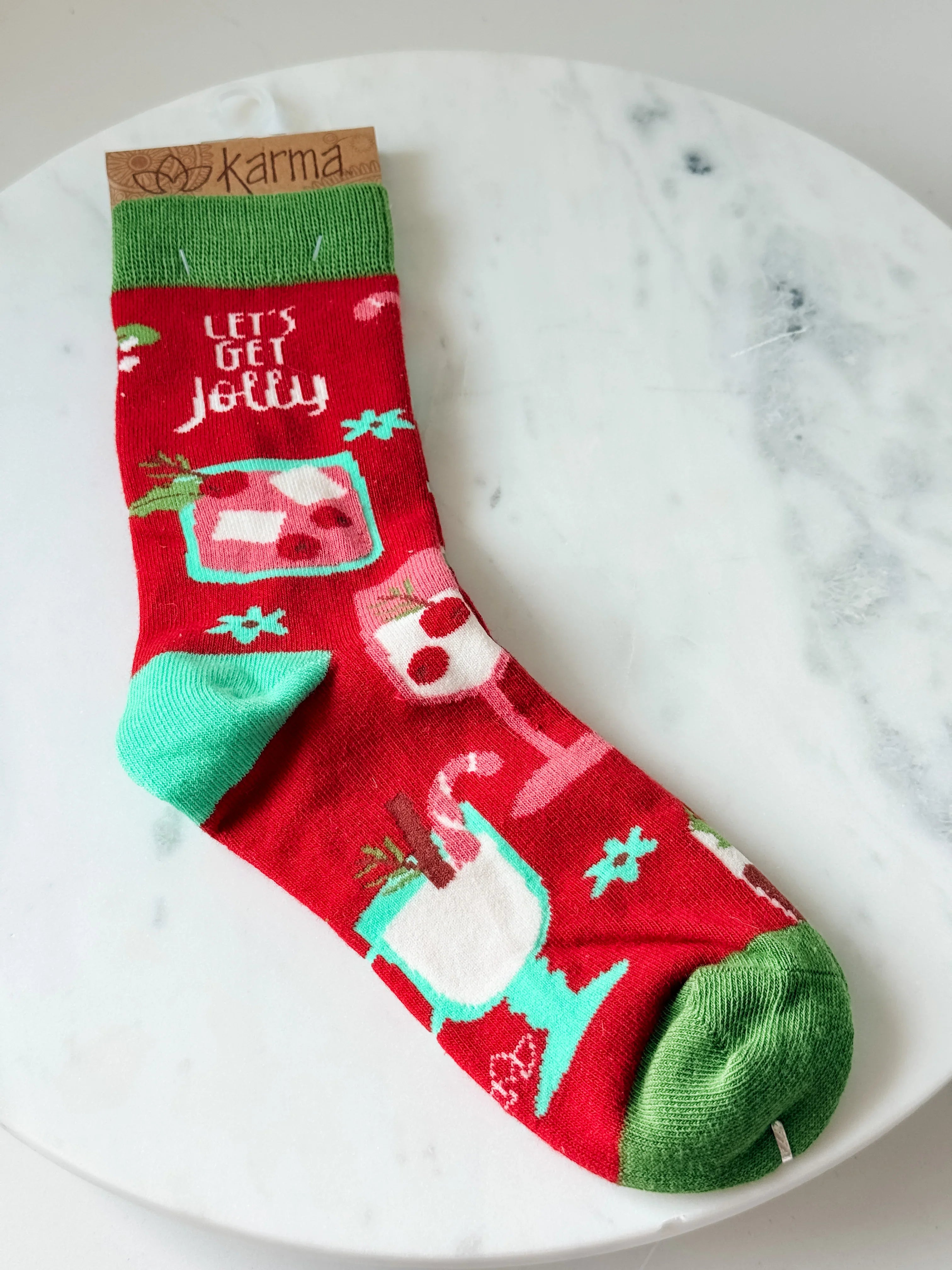Sips & Stockings Crew Socks