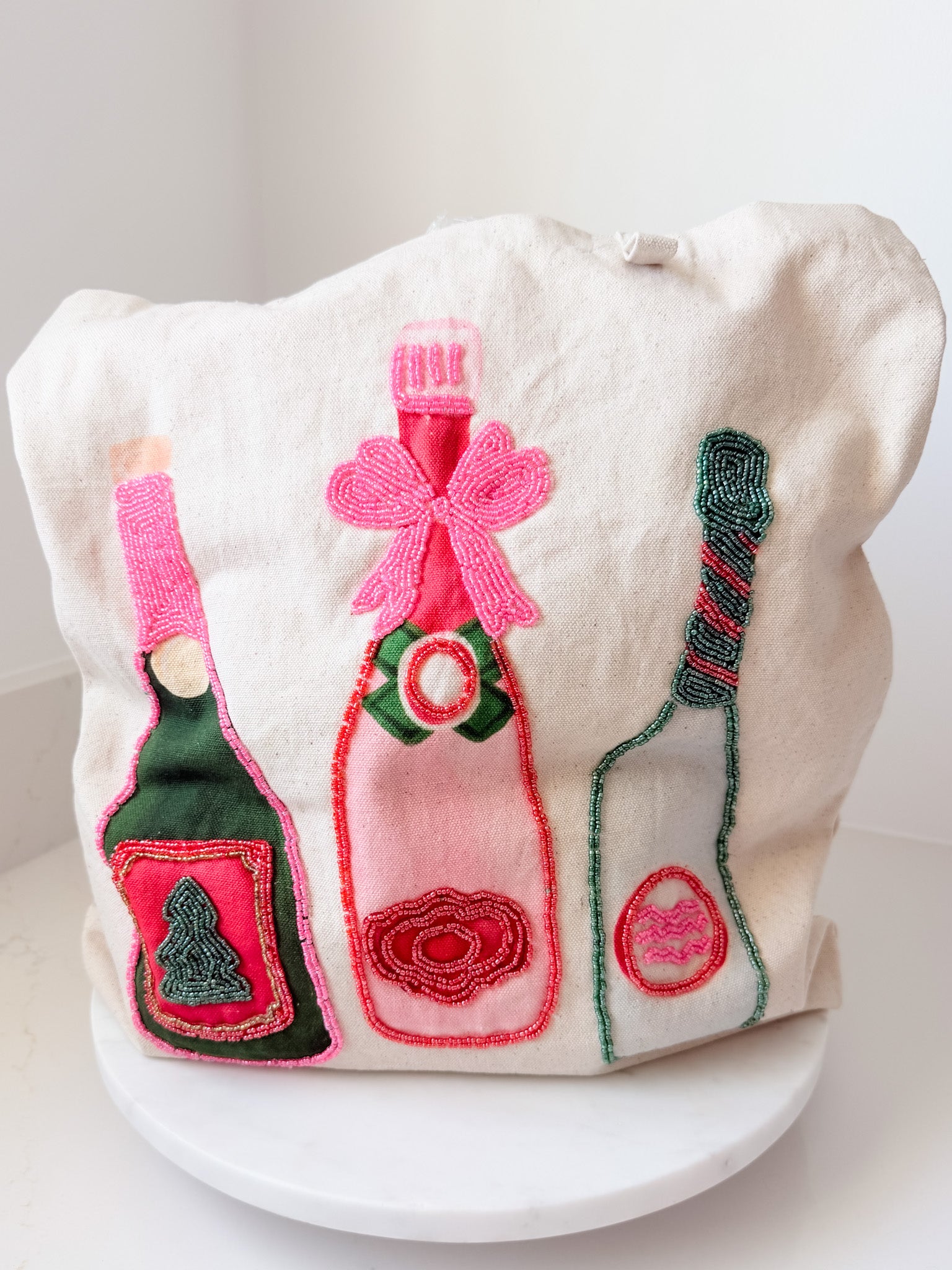 Holiday Bar Beaded Totes