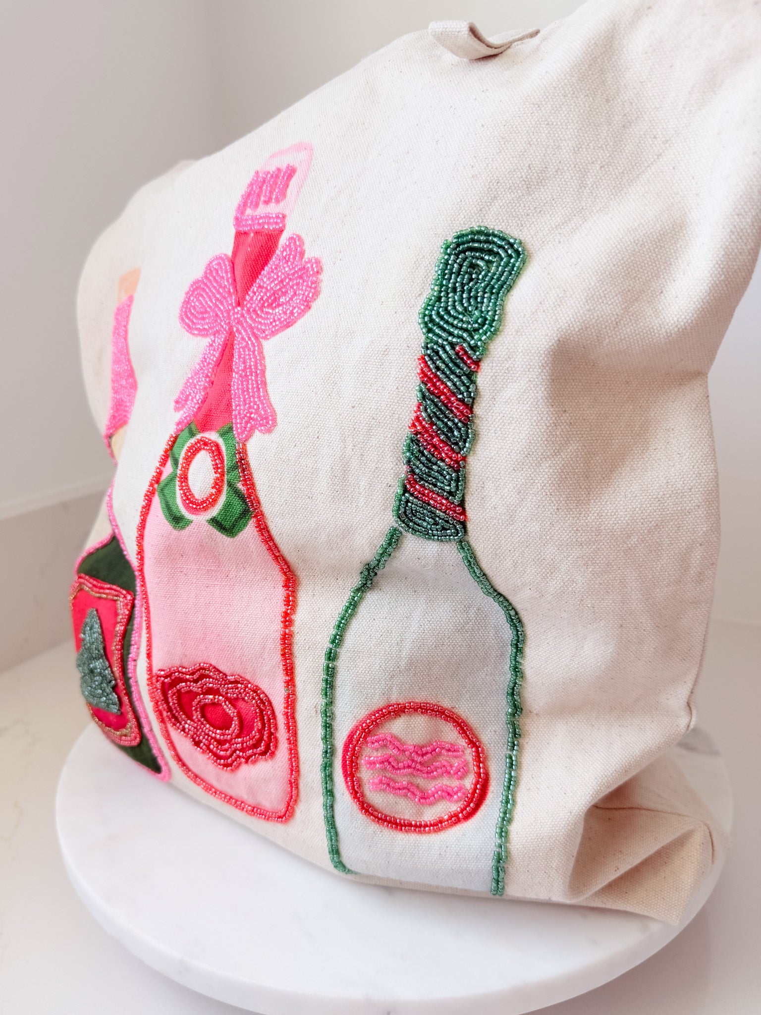 Holiday Bar Beaded Totes