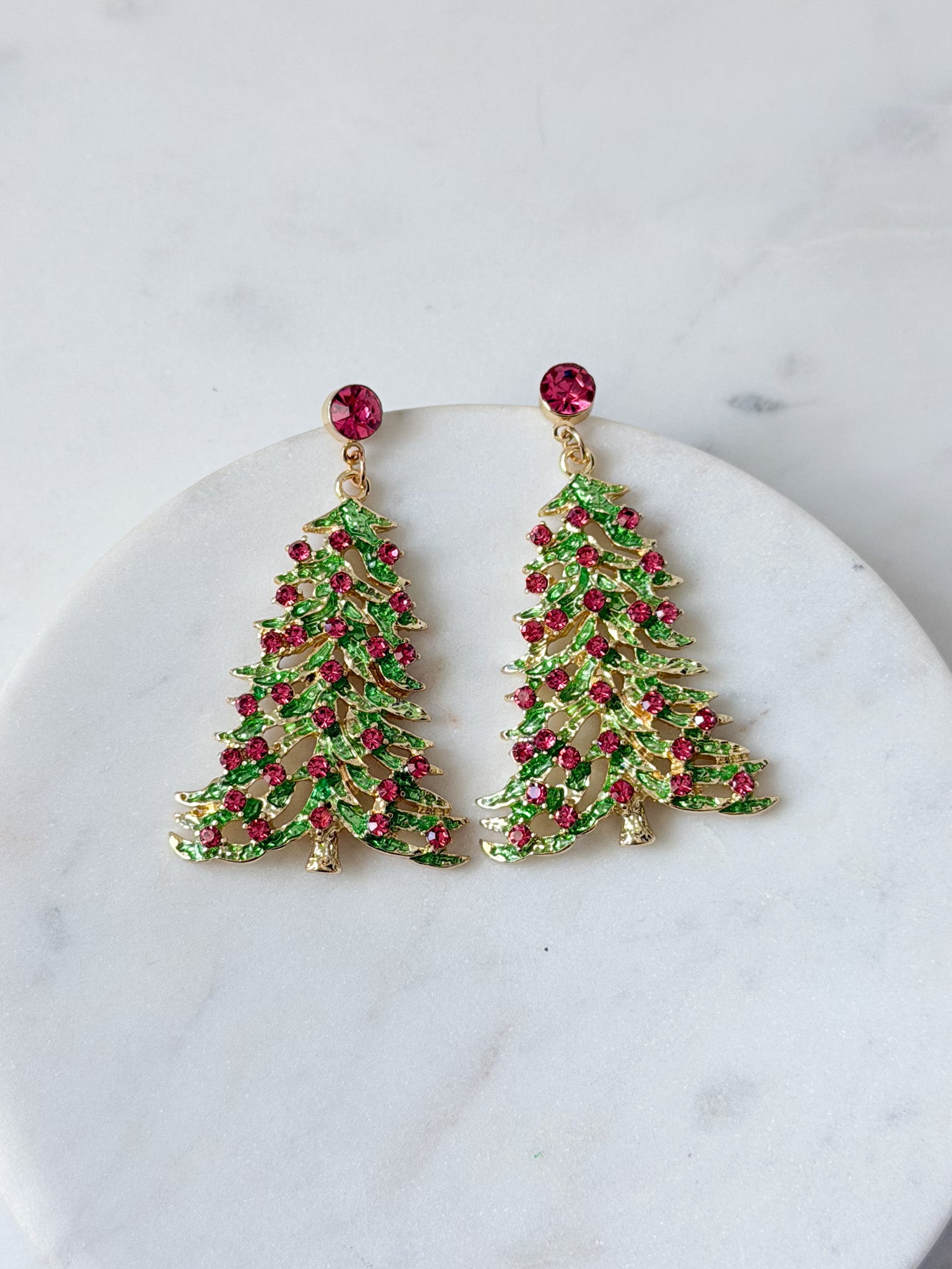 Pink Pine Earrings