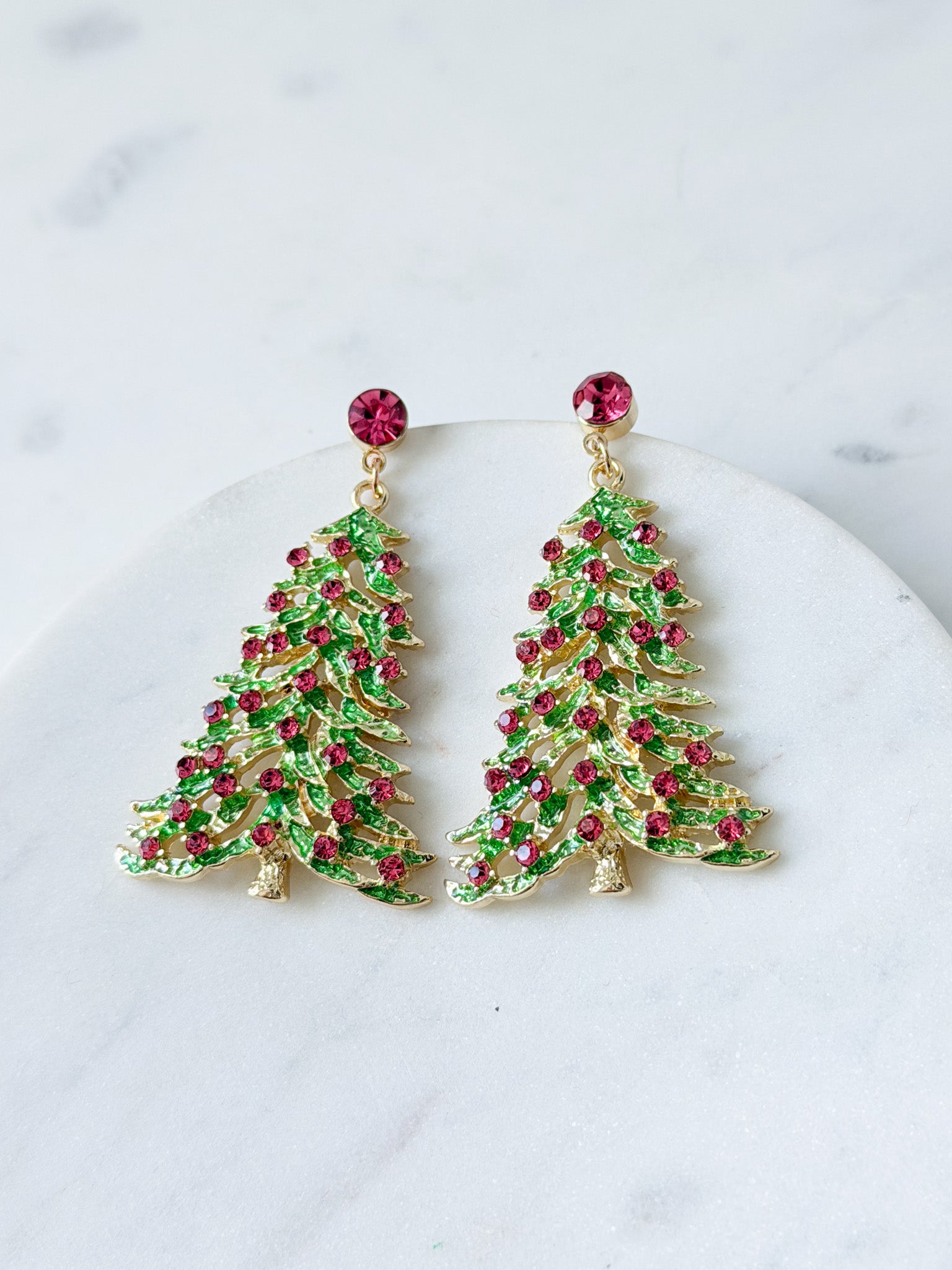 Pink Pine Earrings