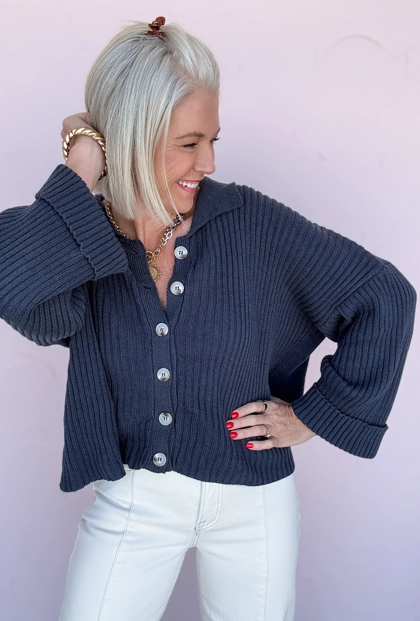 Nightfall Button Sweater