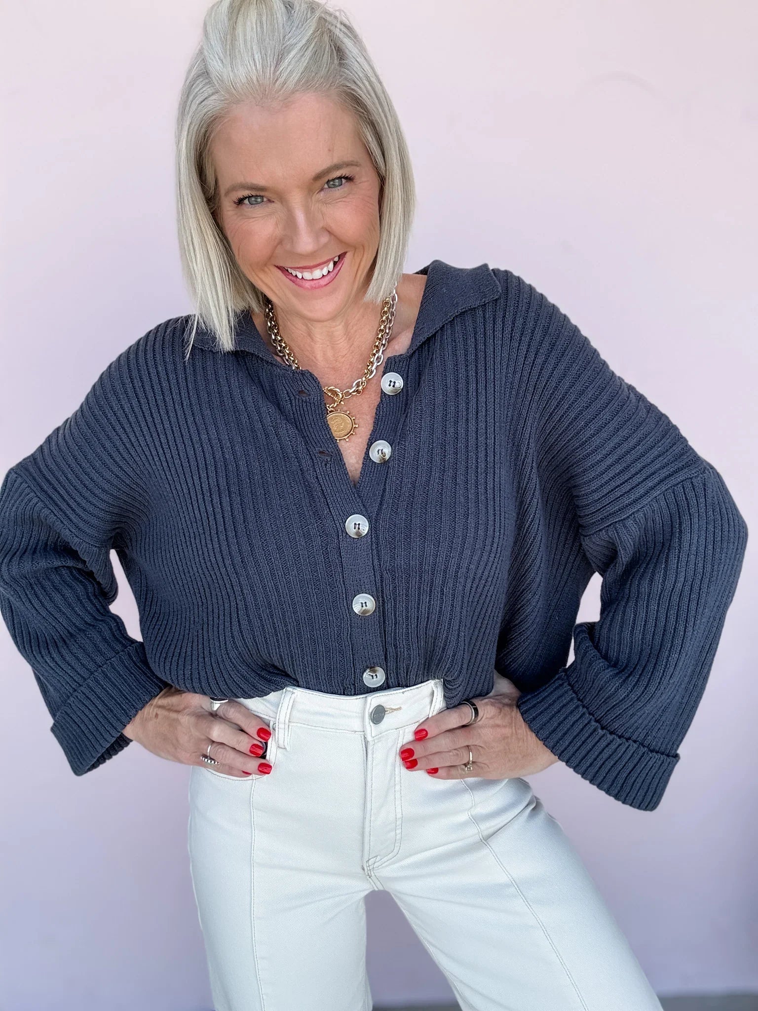 Nightfall Button Sweater