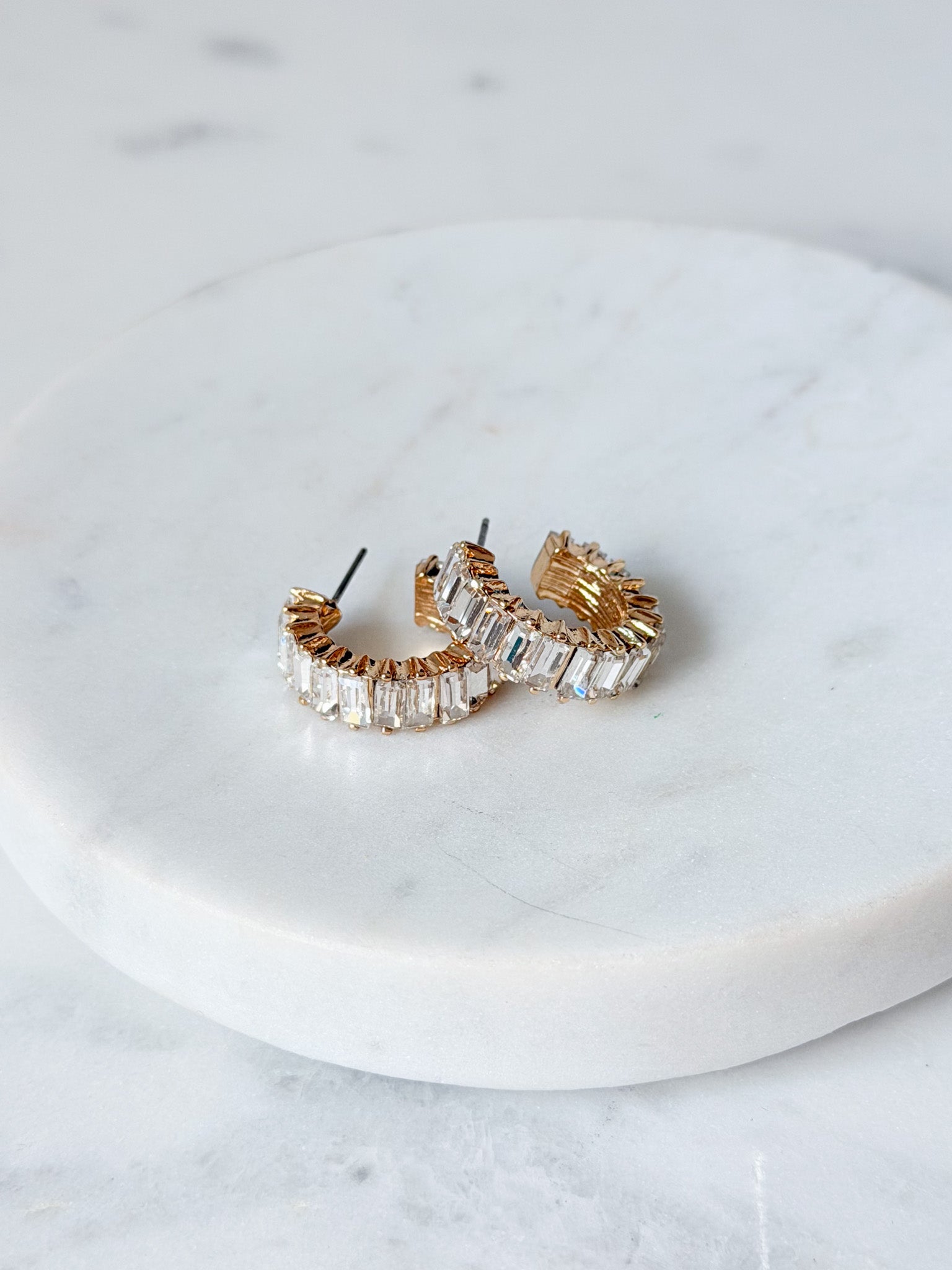 Radiant Ring Earrings | CZ