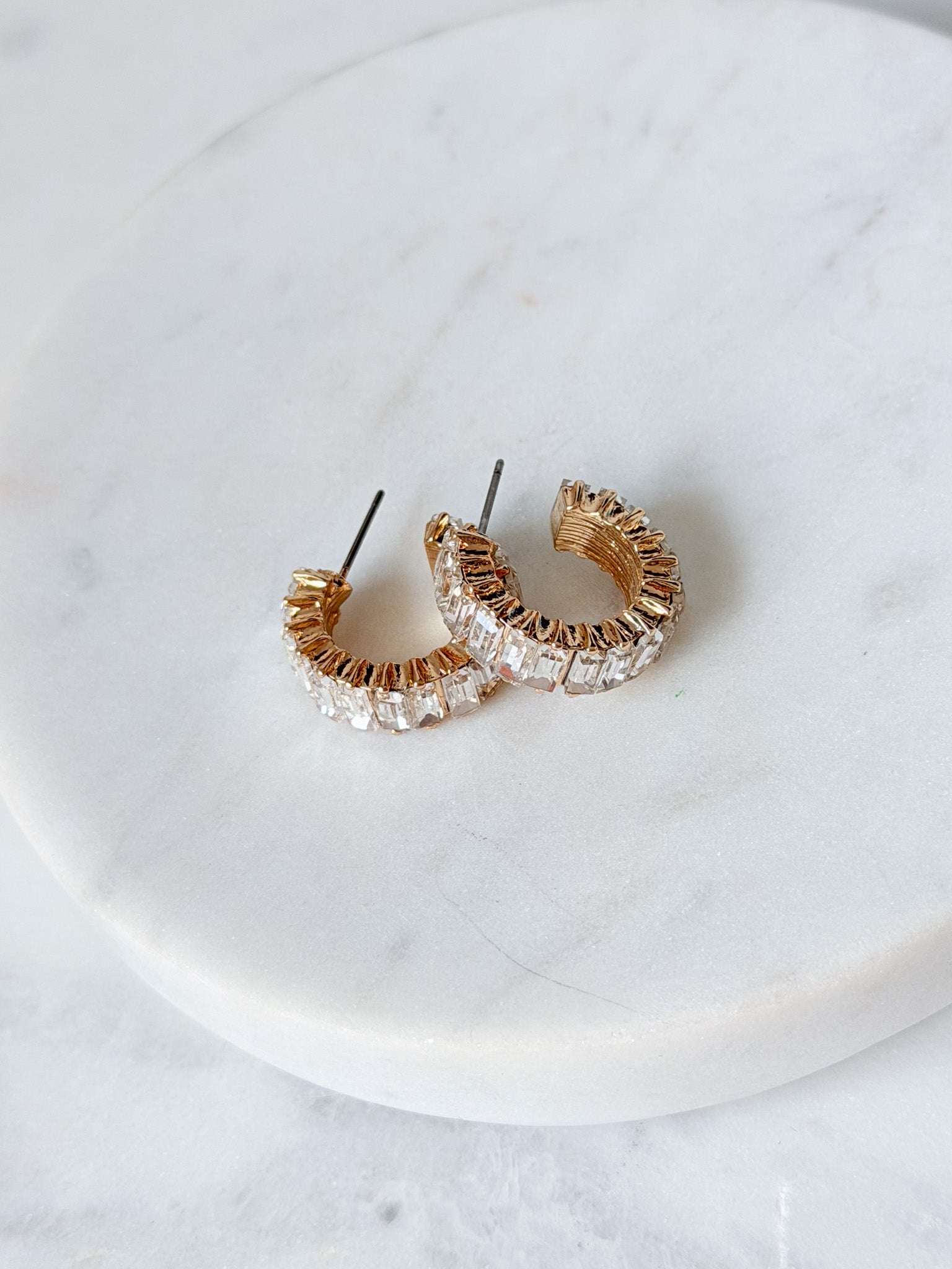 Radiant Ring Earrings | CZ