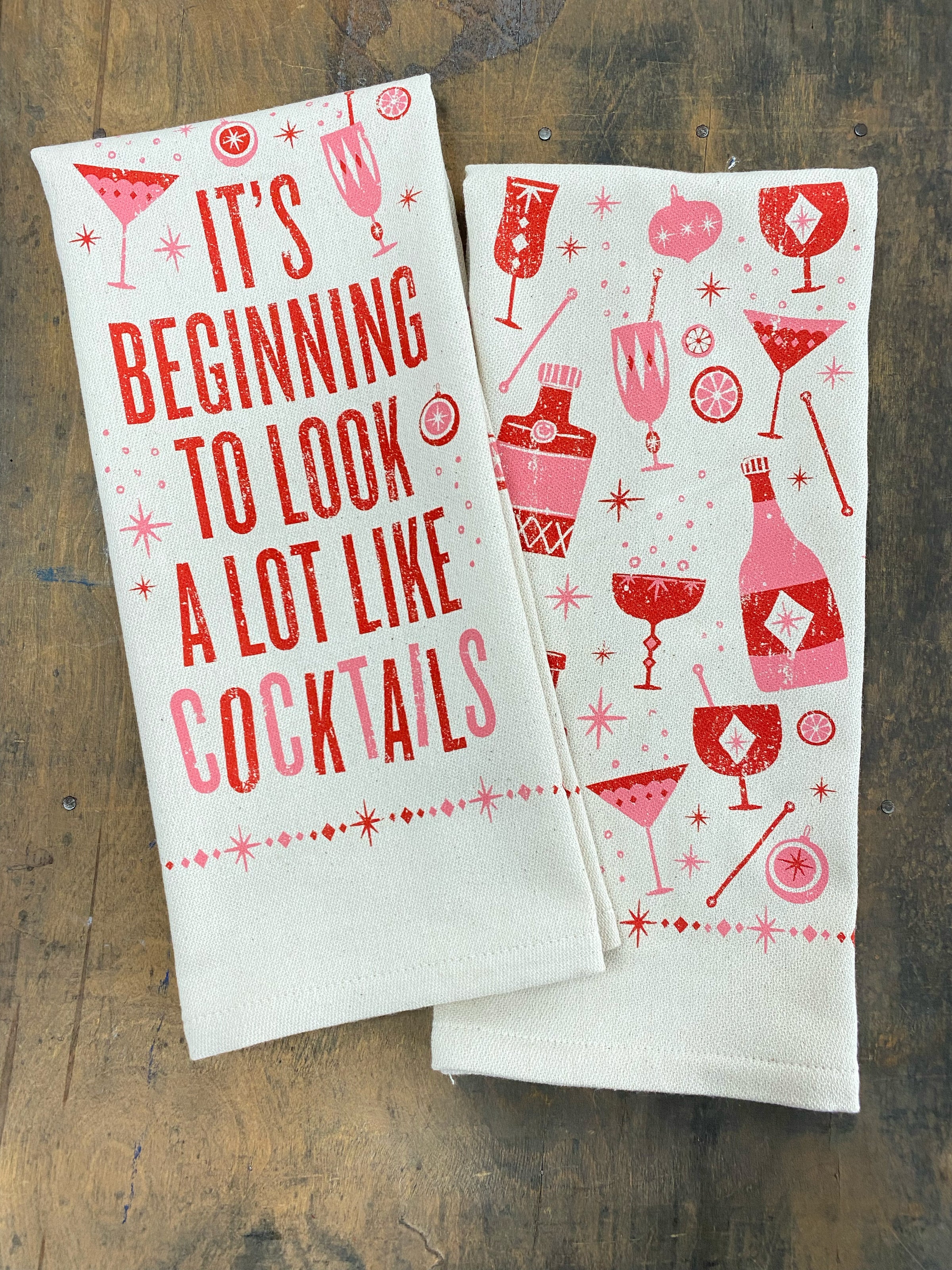 A Lot Like Cocktails Kitchen Towel