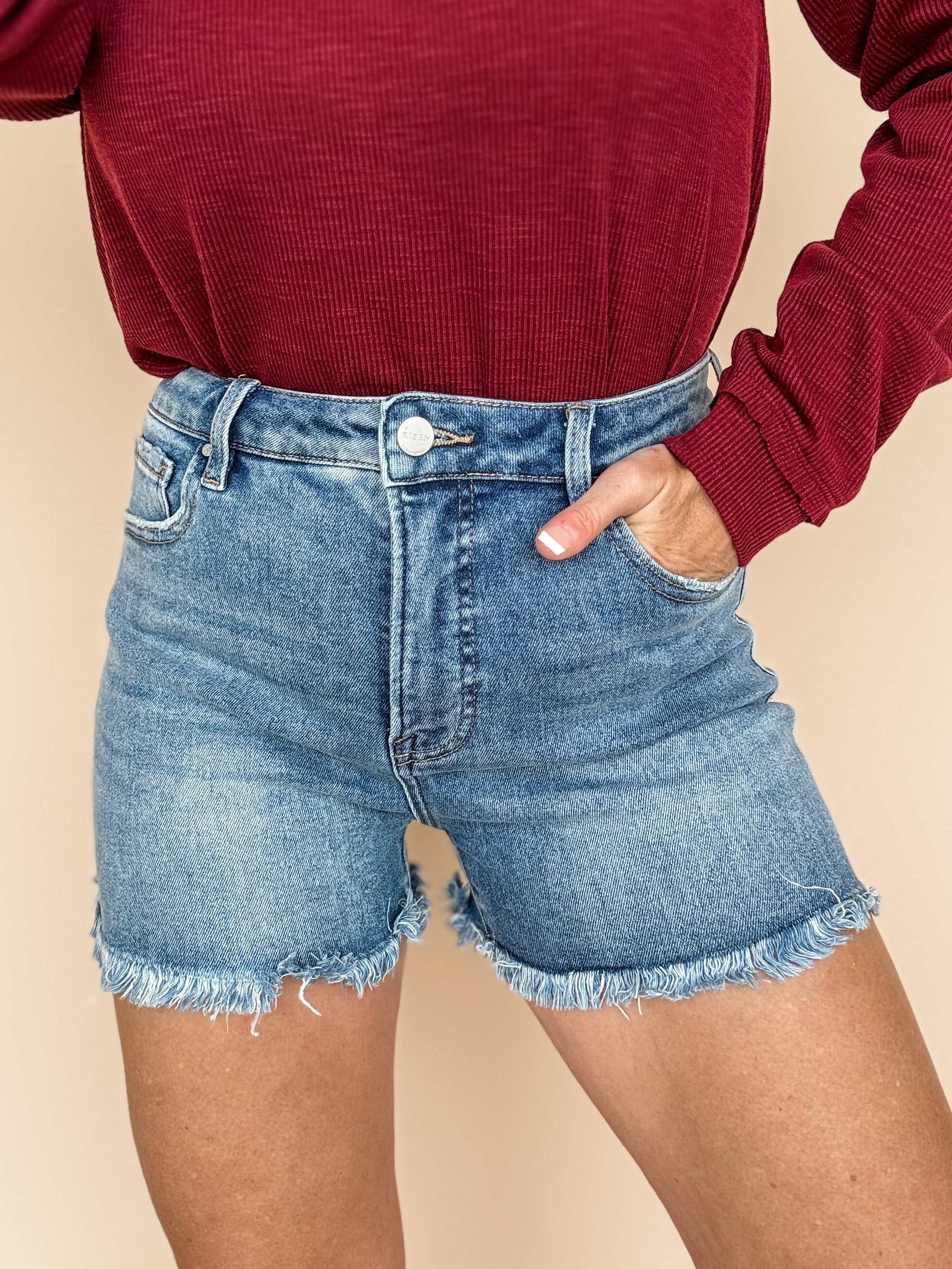 Colette Fray Hem Shorts