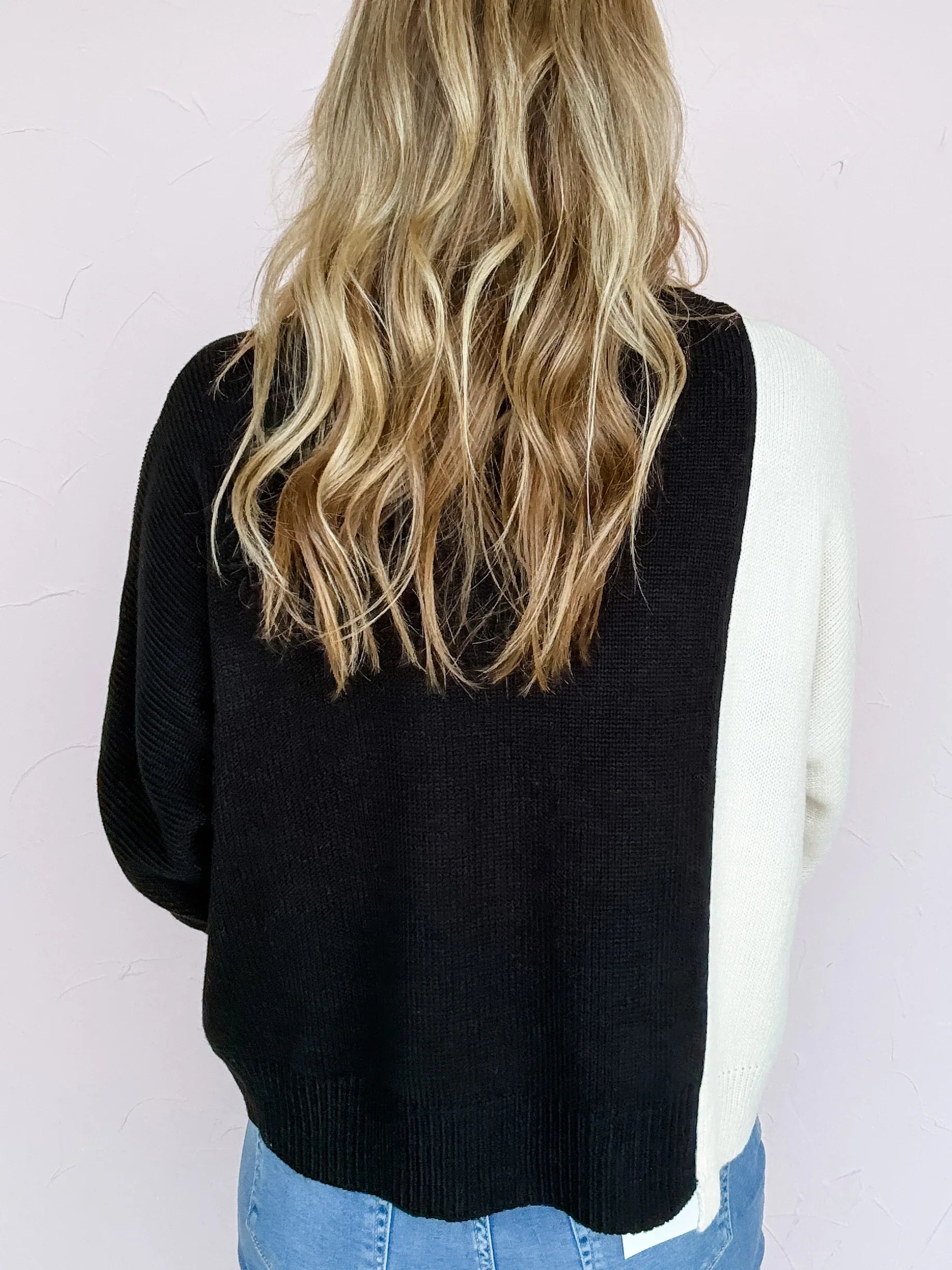 Contrast Point Sweater