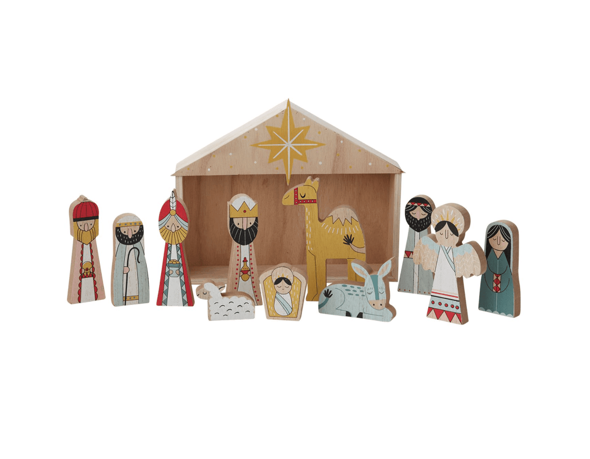 Colorful Bethlehem Nativity Set - Vintage Soul