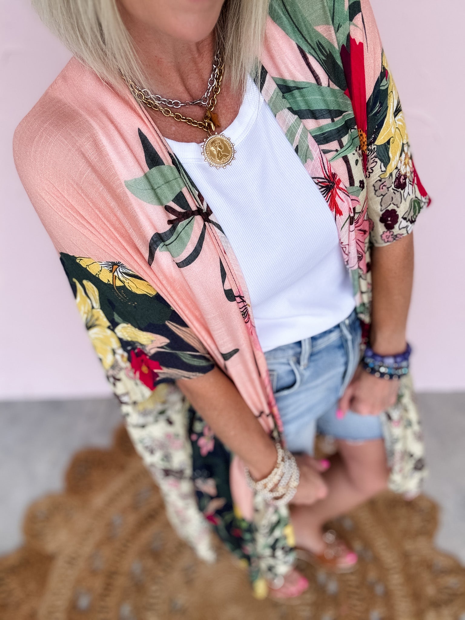 Monterey Blooms Kimono