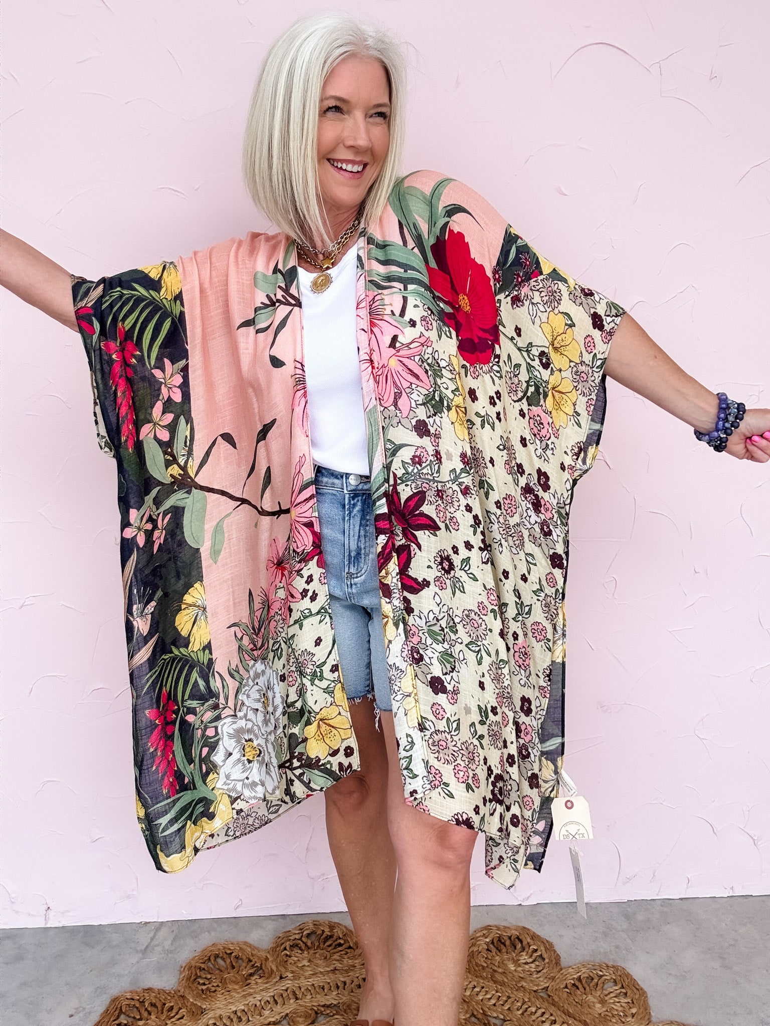 Monterey Blooms Kimono