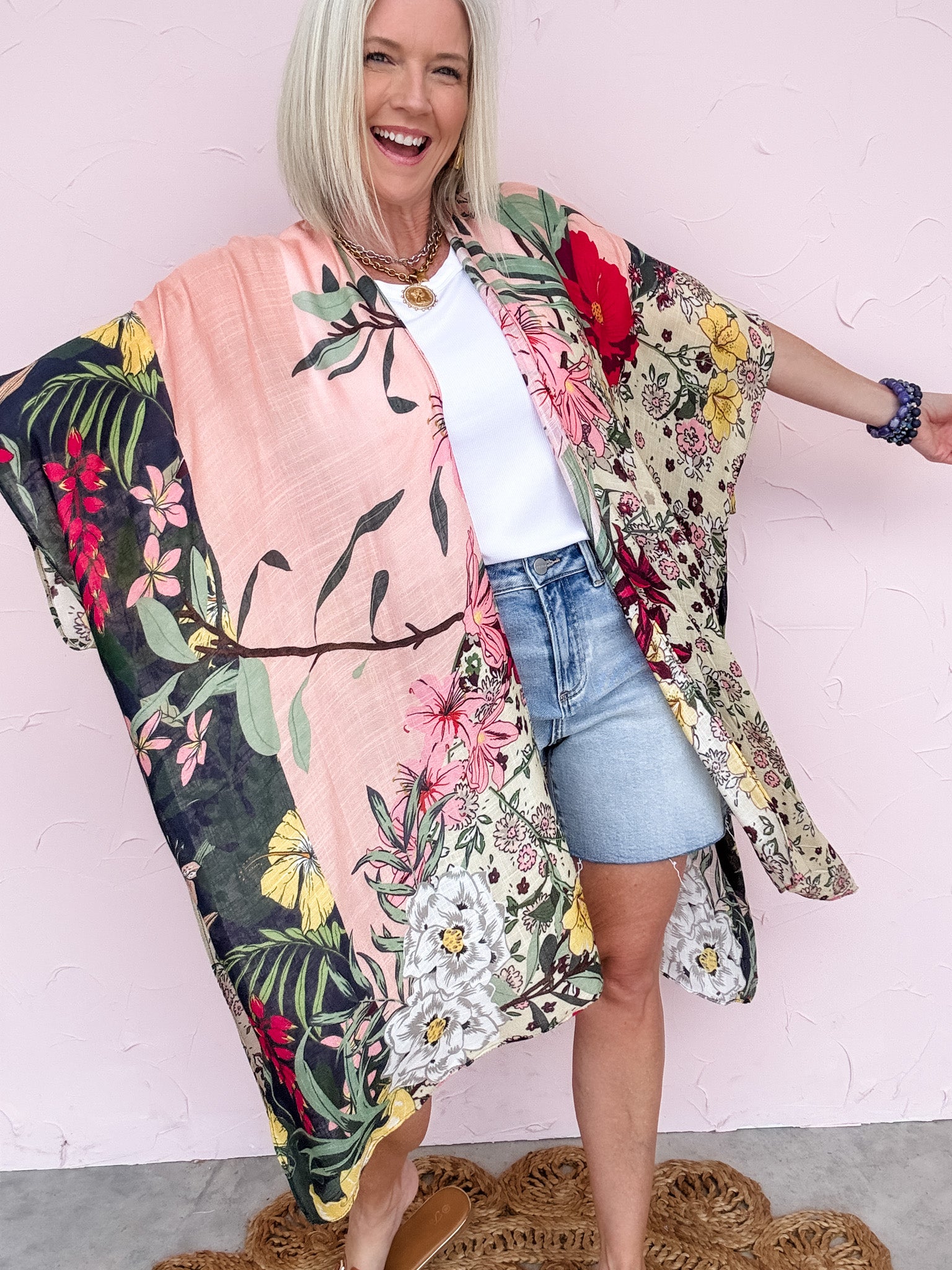 Monterey Blooms Kimono
