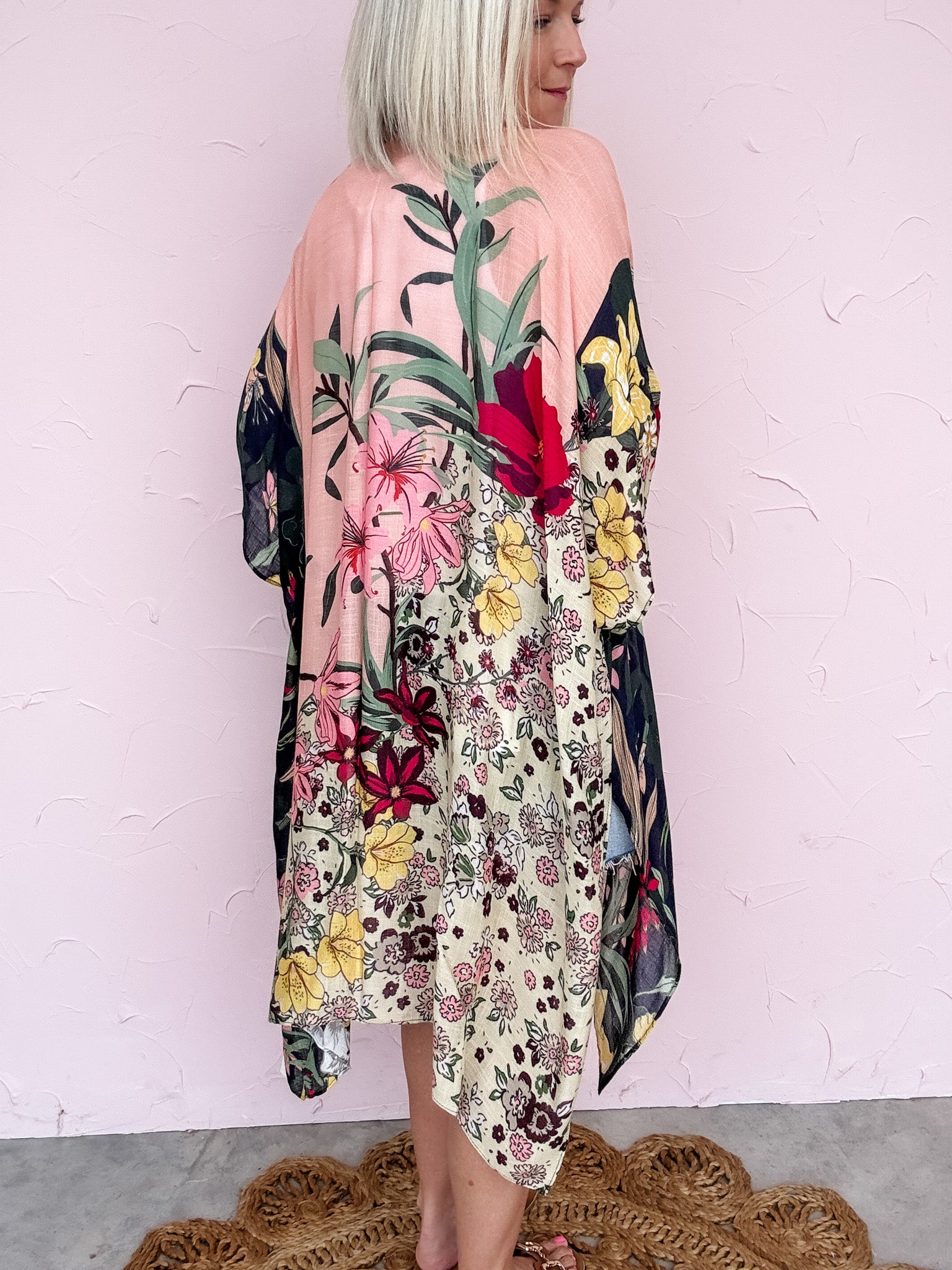 Monterey Blooms Kimono