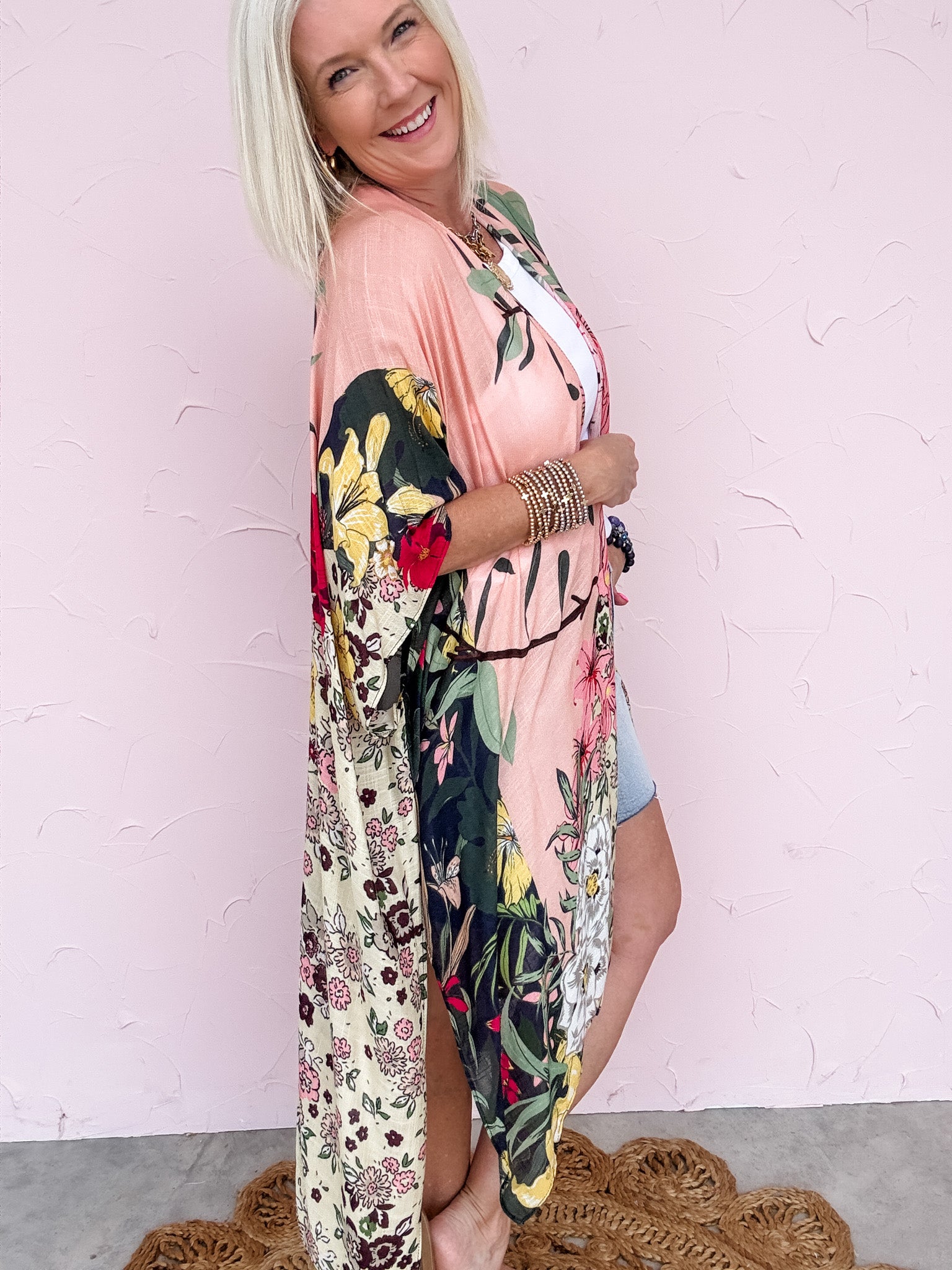 Monterey Blooms Kimono