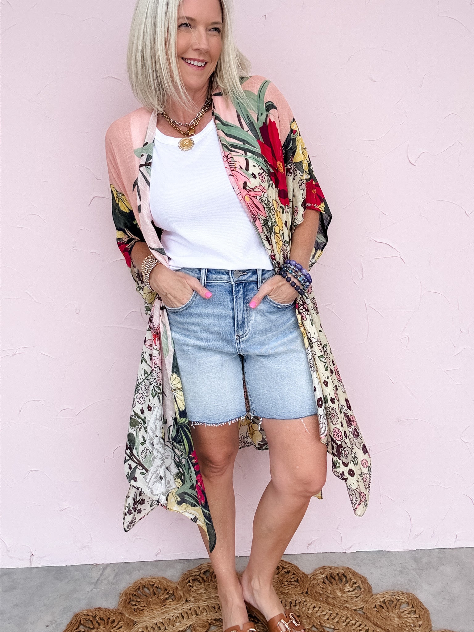Monterey Blooms Kimono