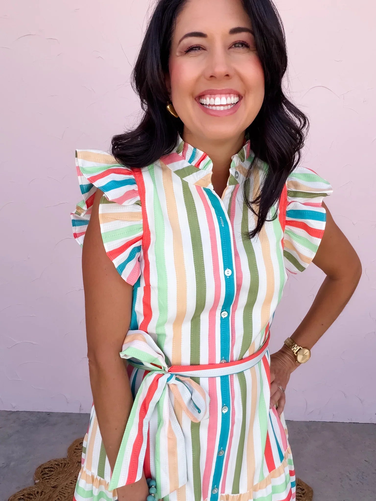 Del Sol Stripe Dress