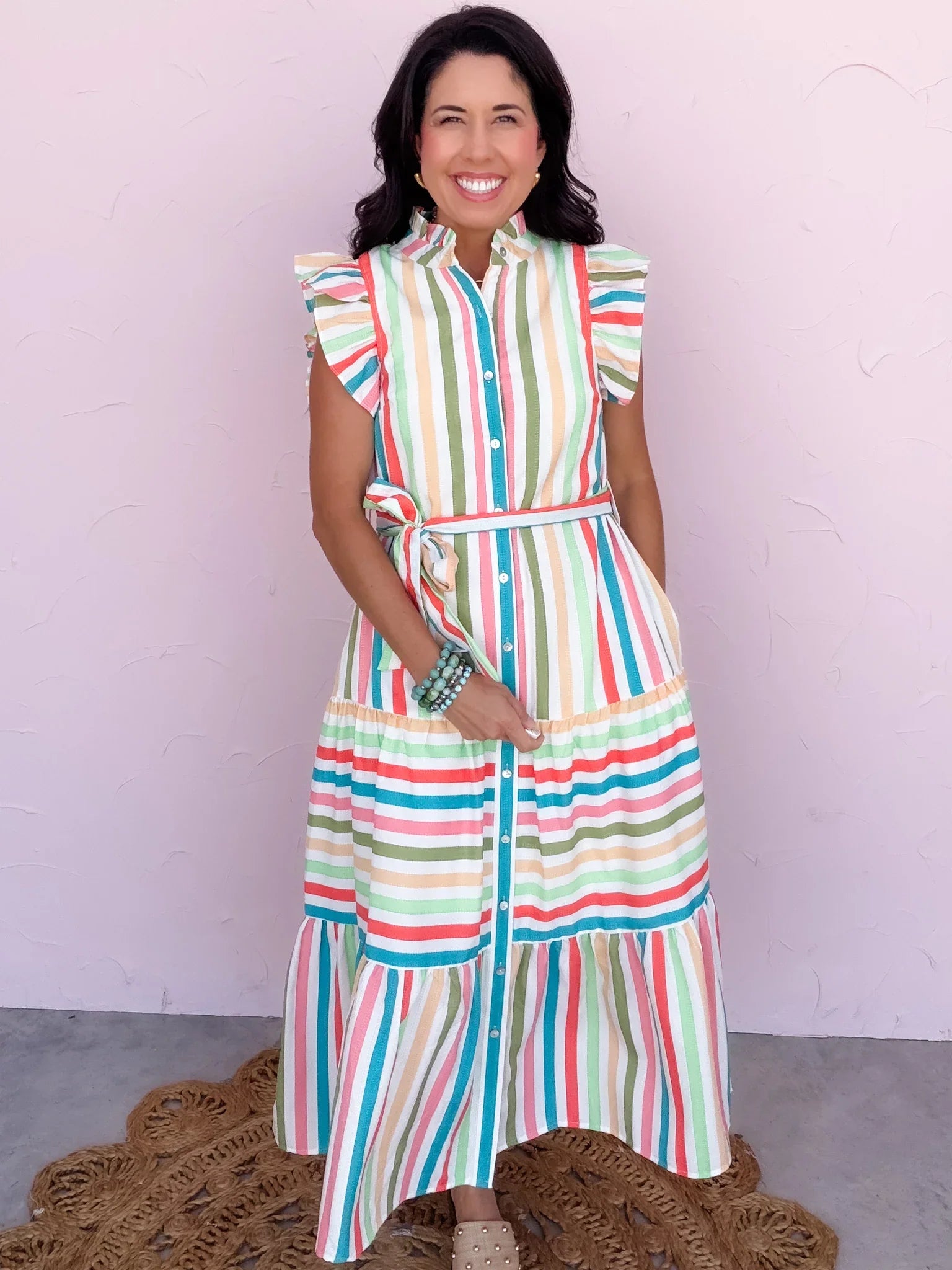 Del Sol Stripe Dress