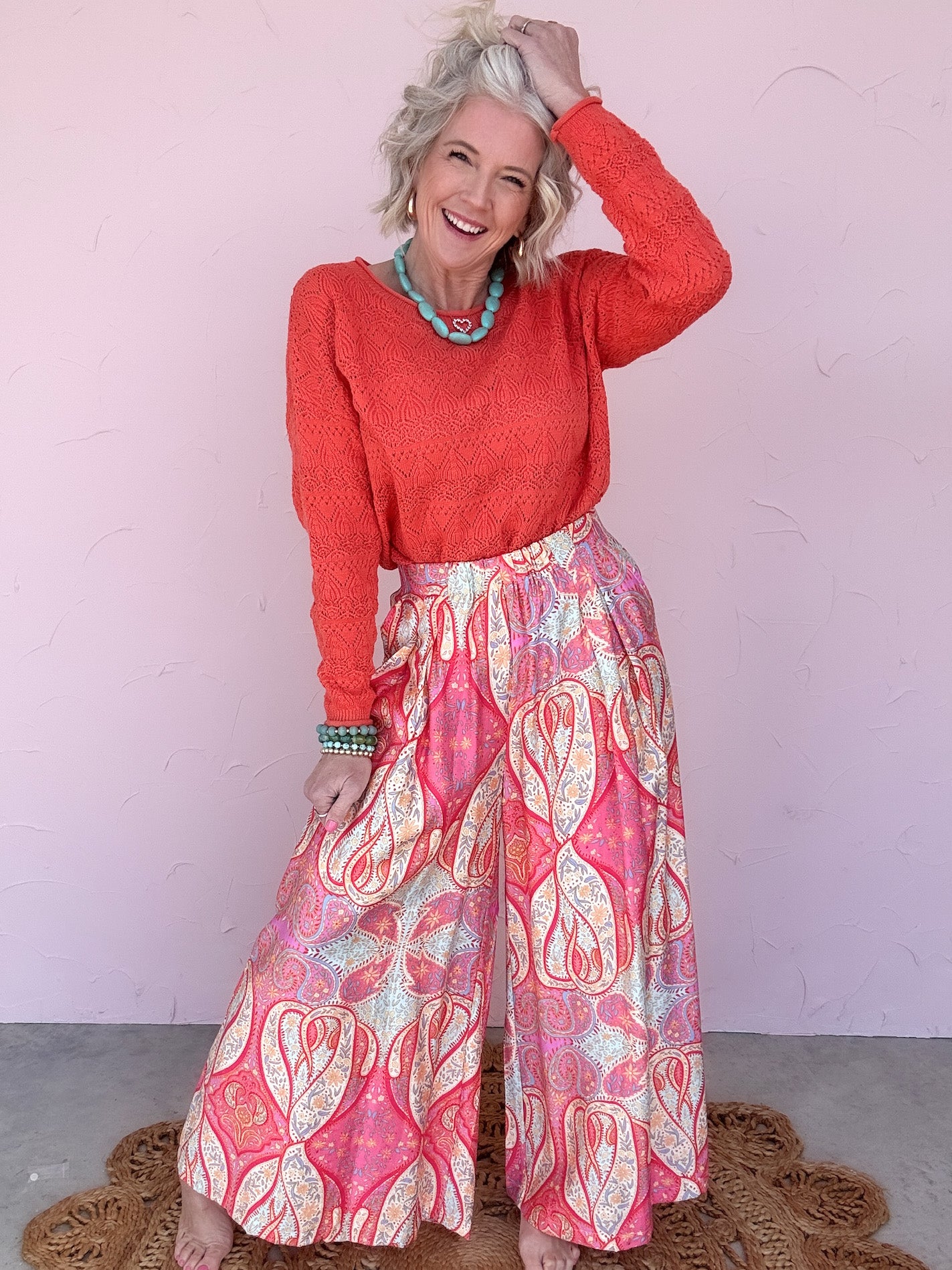 Blush Escape Palazzo Pants