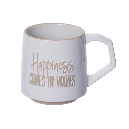 Happiness Comes in Waves Mug