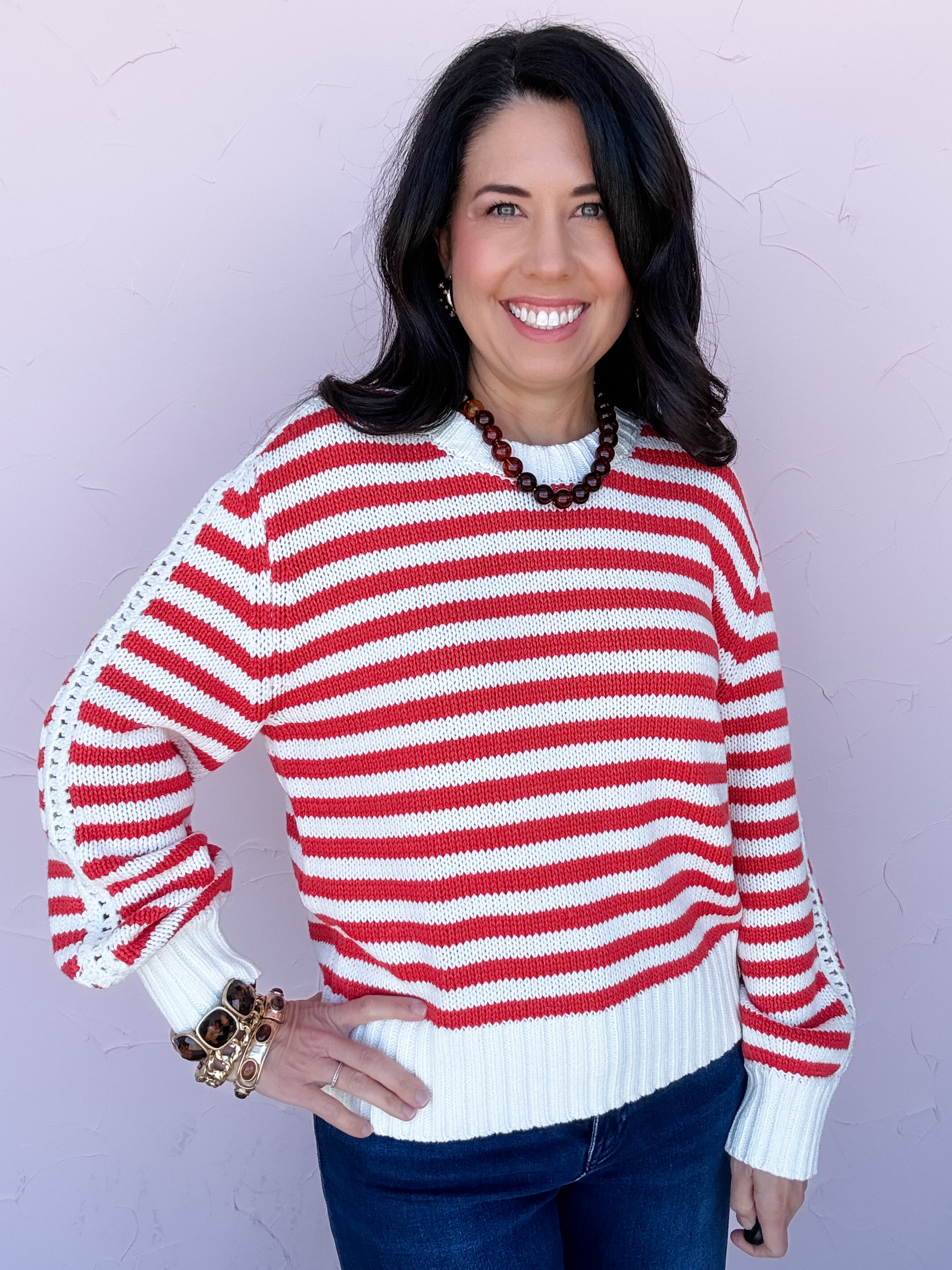 On a Roll Striped Sweater