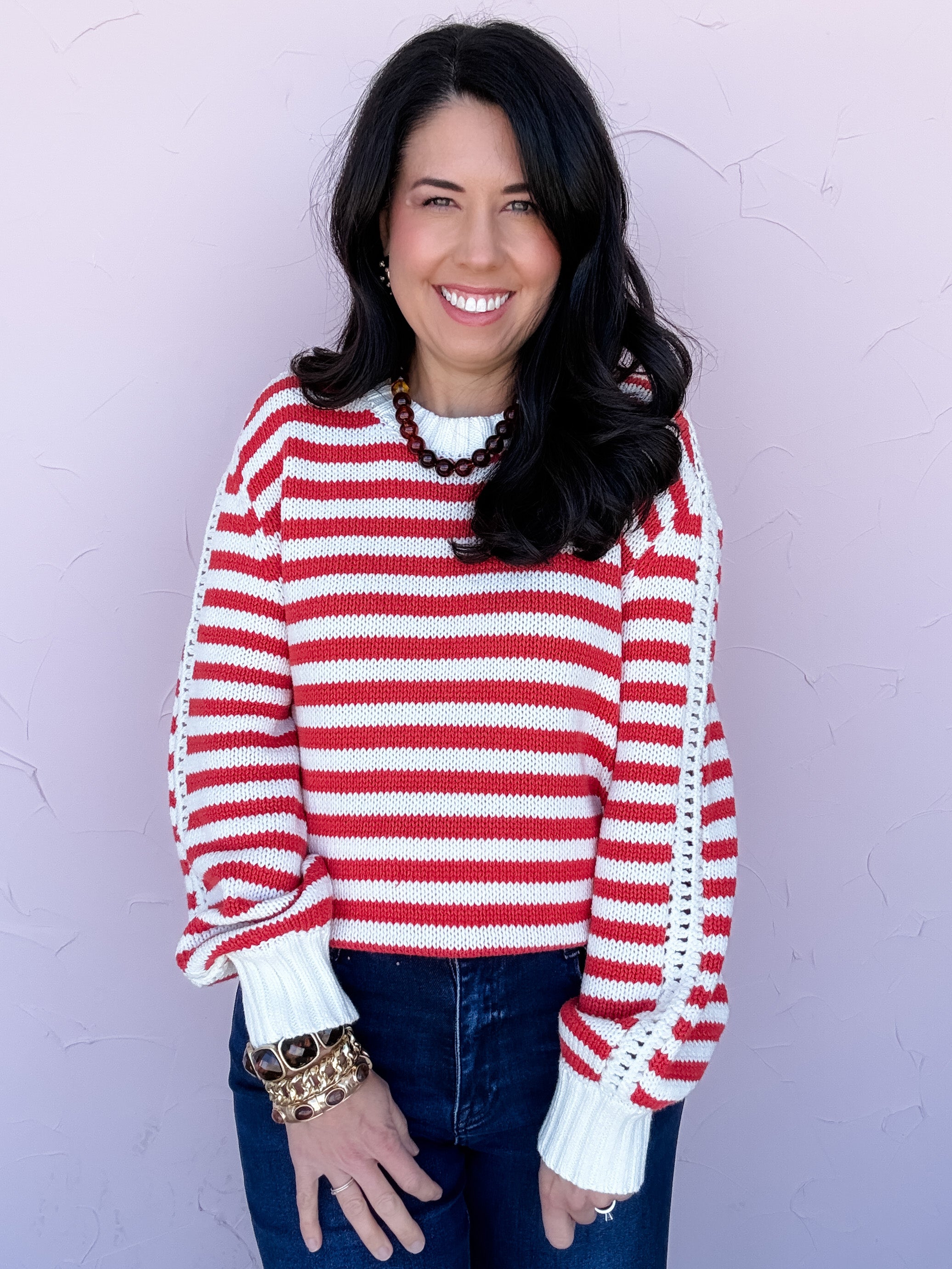 On a Roll Striped Sweater