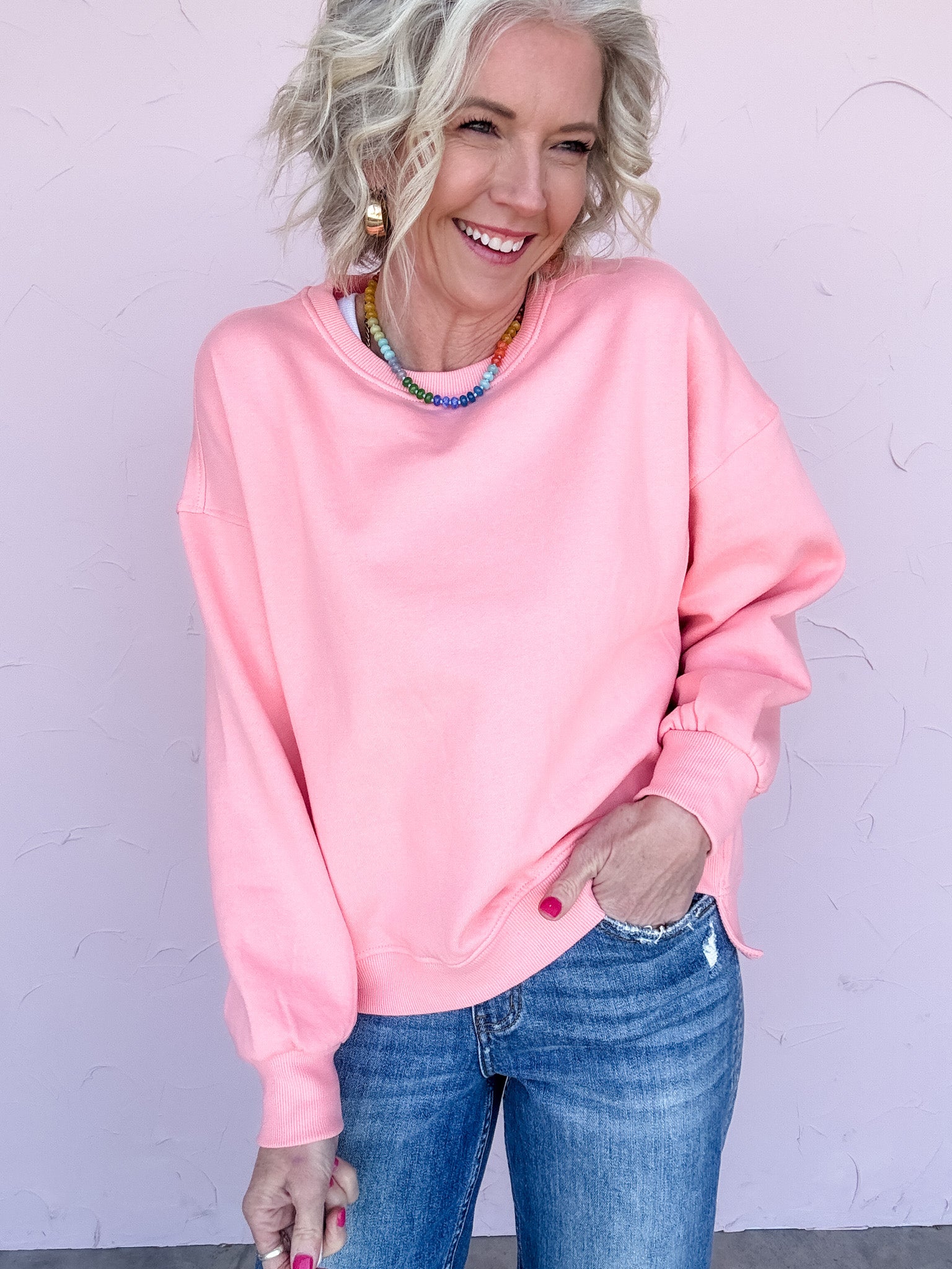 Coral Rush Pullover