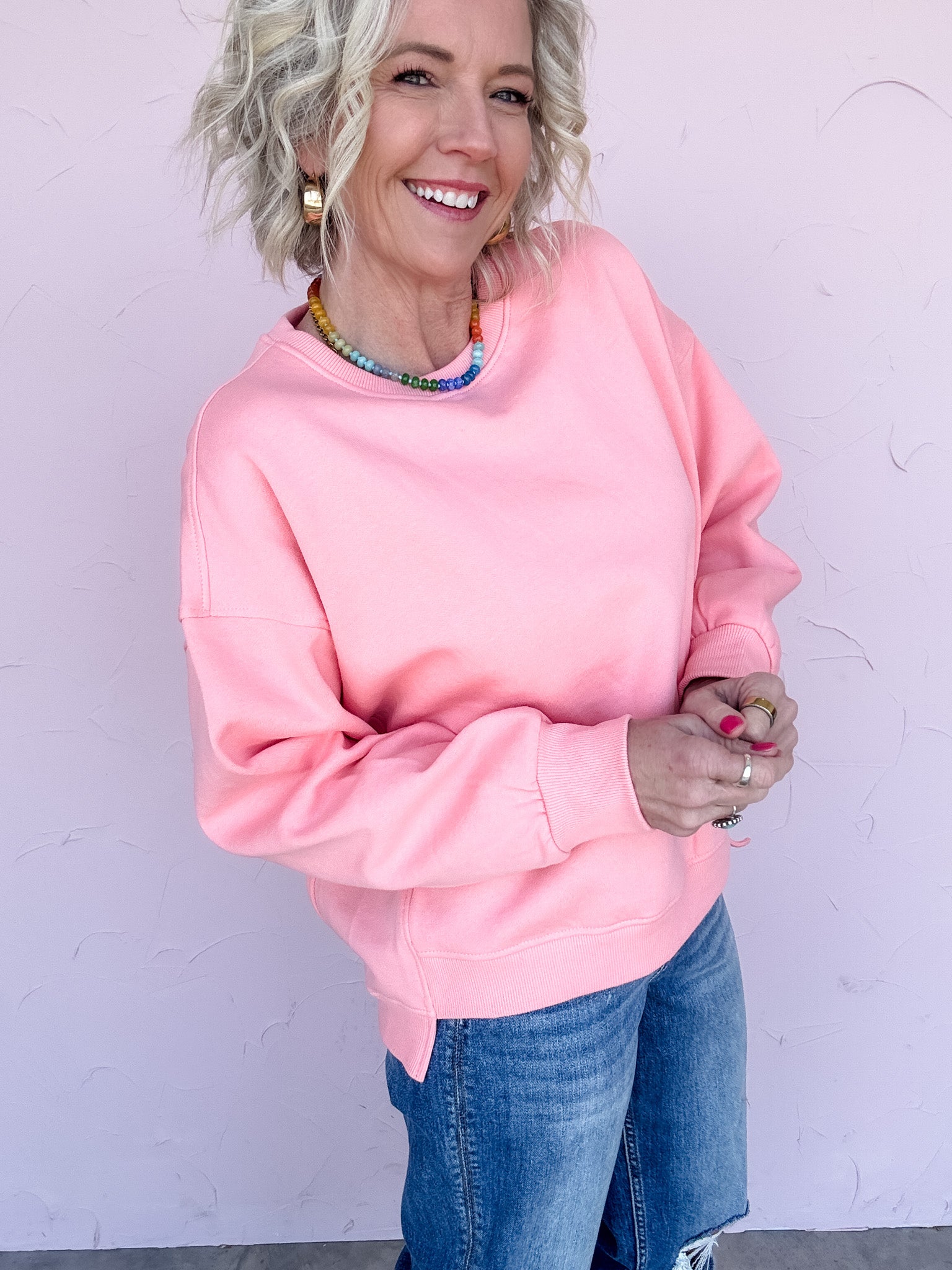 Coral Rush Pullover