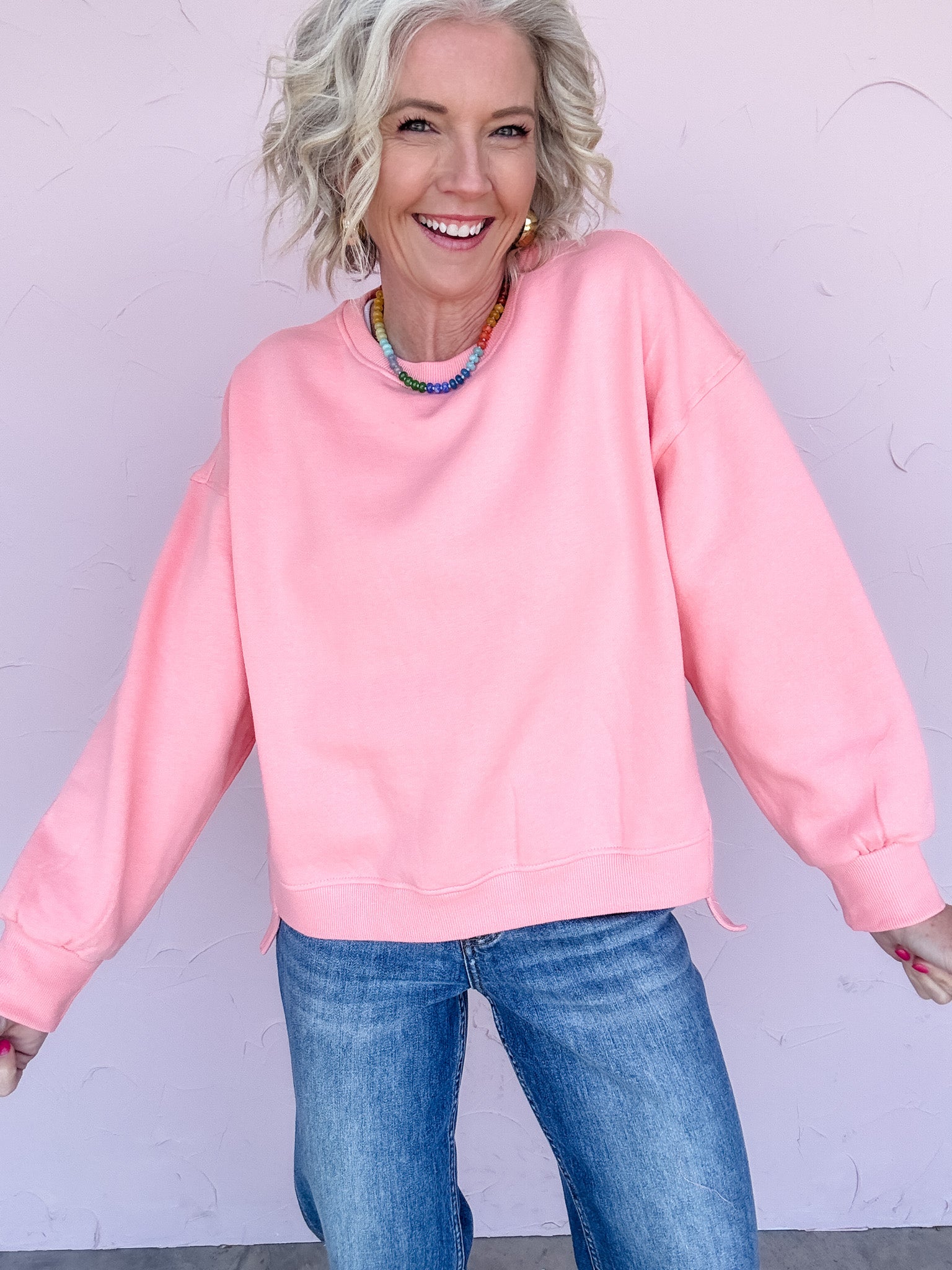 Coral Rush Pullover