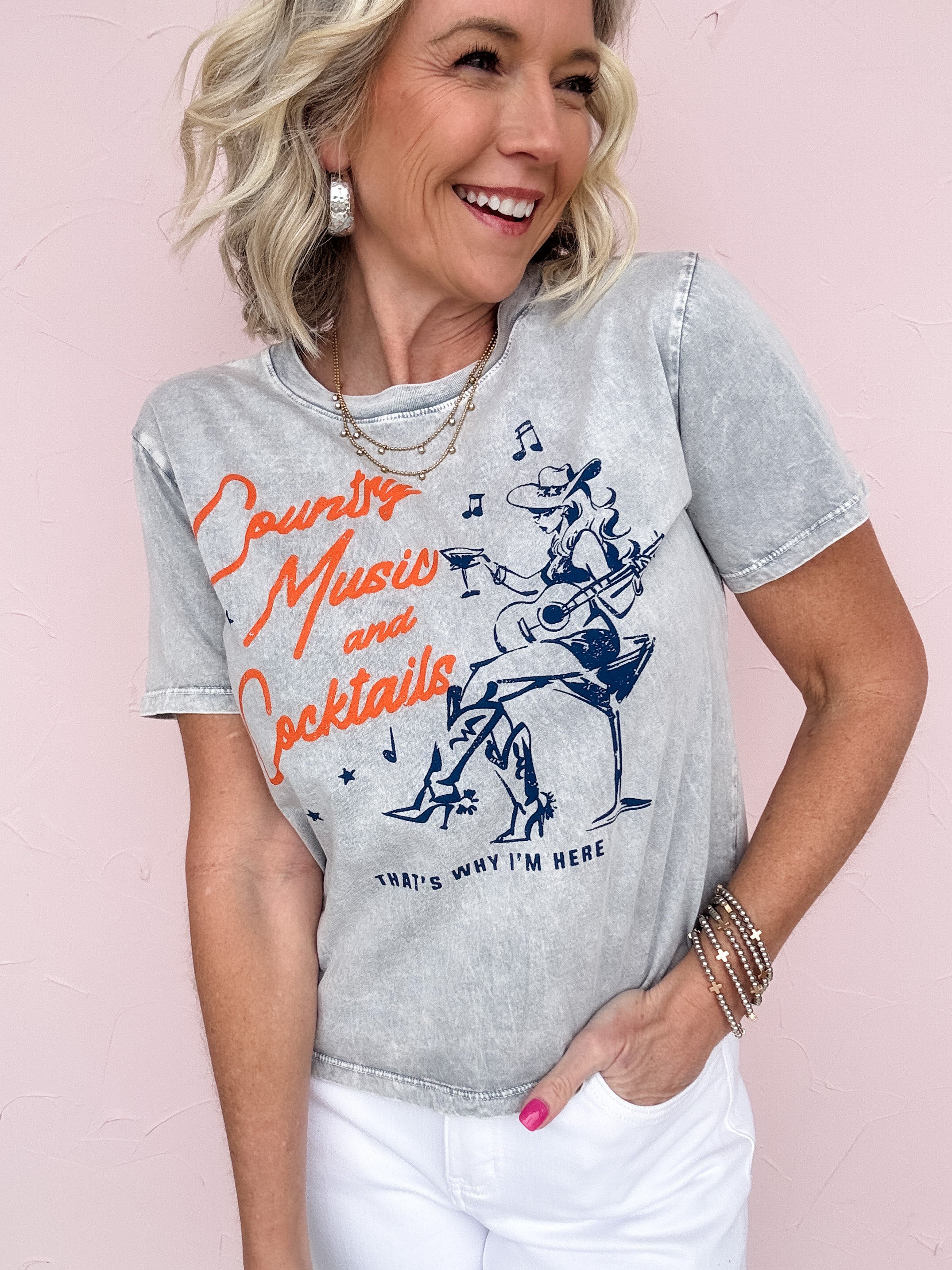 Country Music & Cocktails Tee