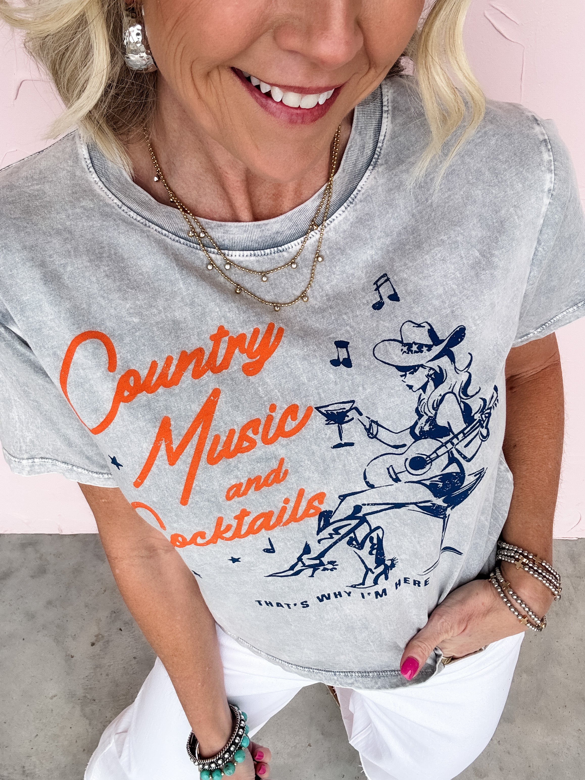 Country Music & Cocktails Tee