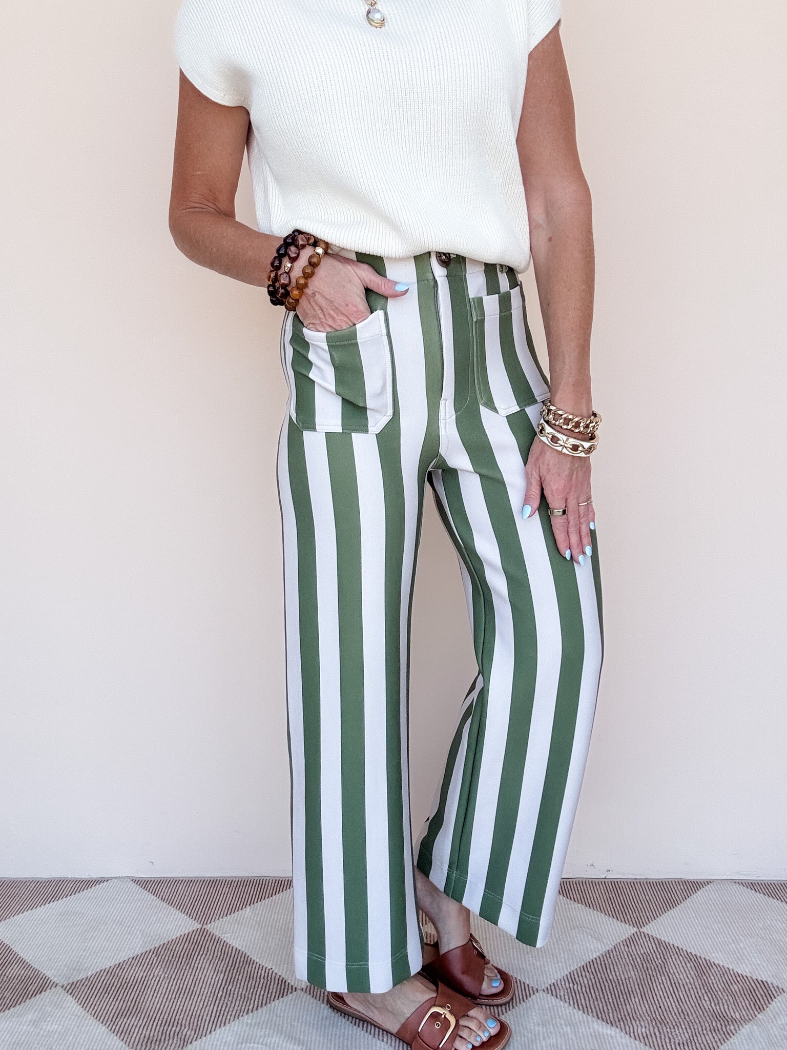 Olive Deck Pants