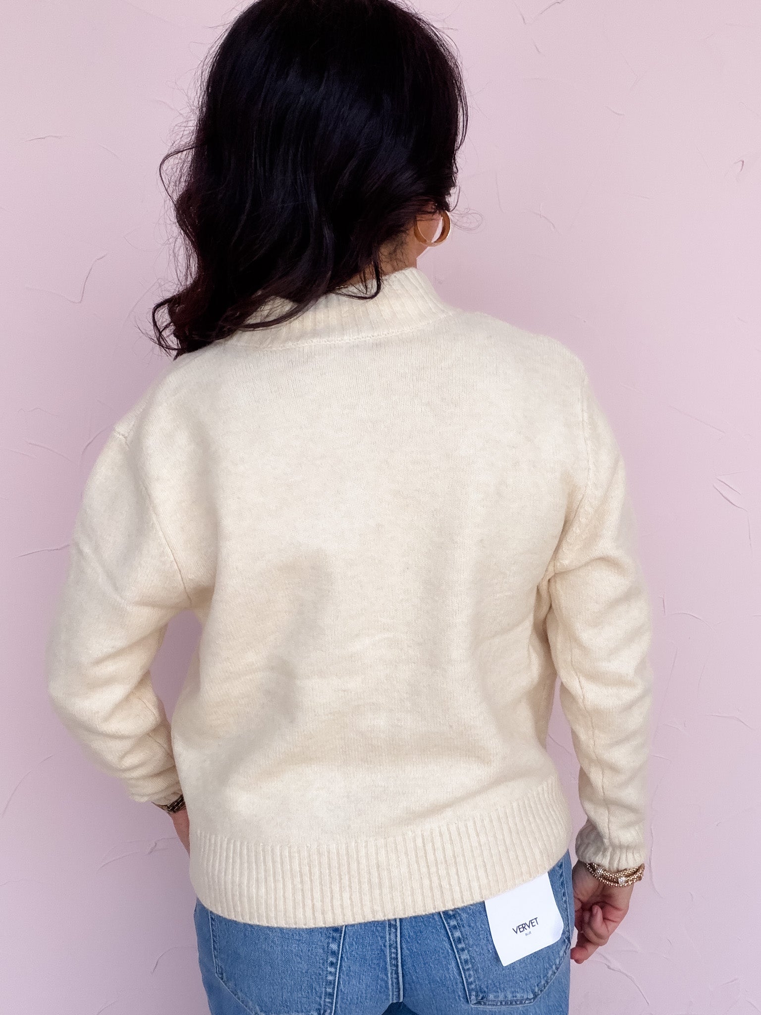 Suede & Simple Sweater