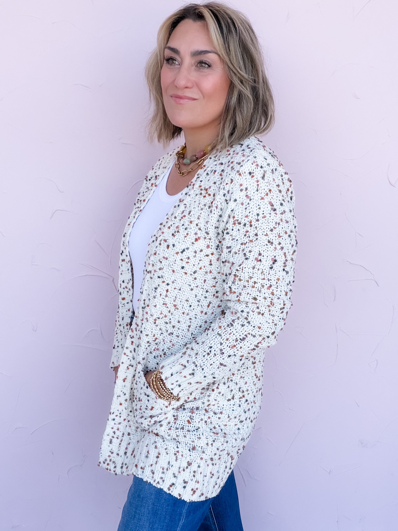 Popcorn Cozy Cardigan | Fall