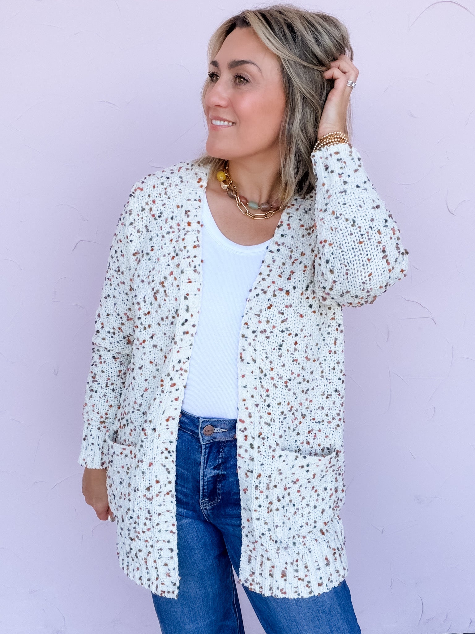 Popcorn Cozy Cardigan | Fall