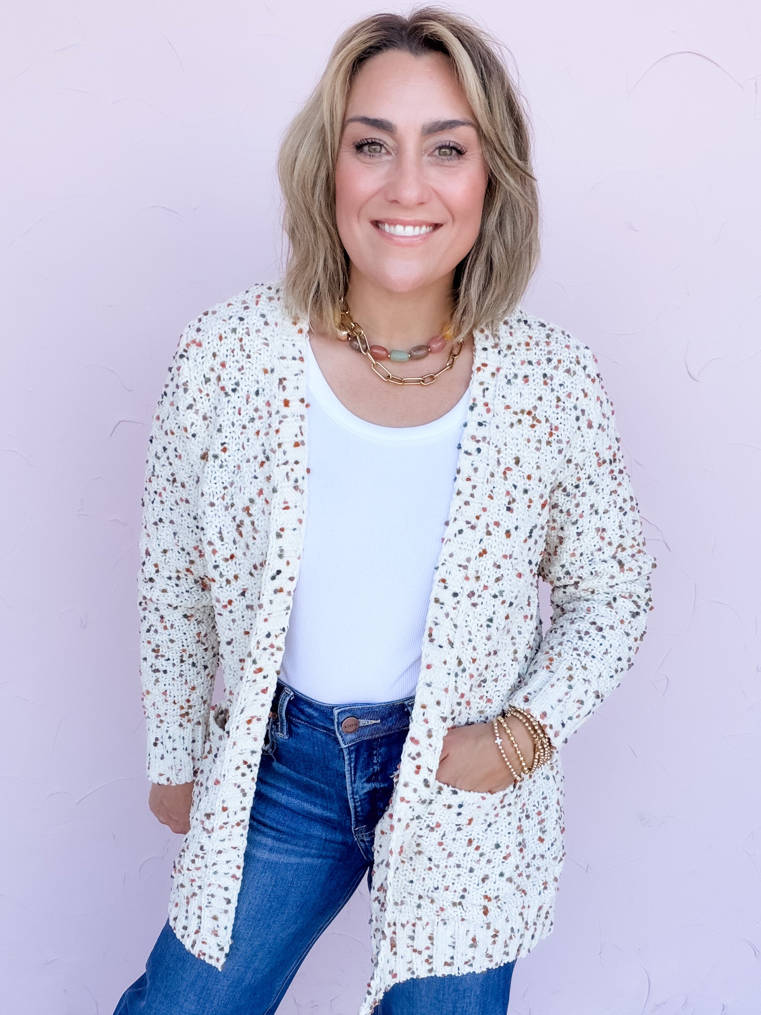 Popcorn Cozy Cardigan | Fall