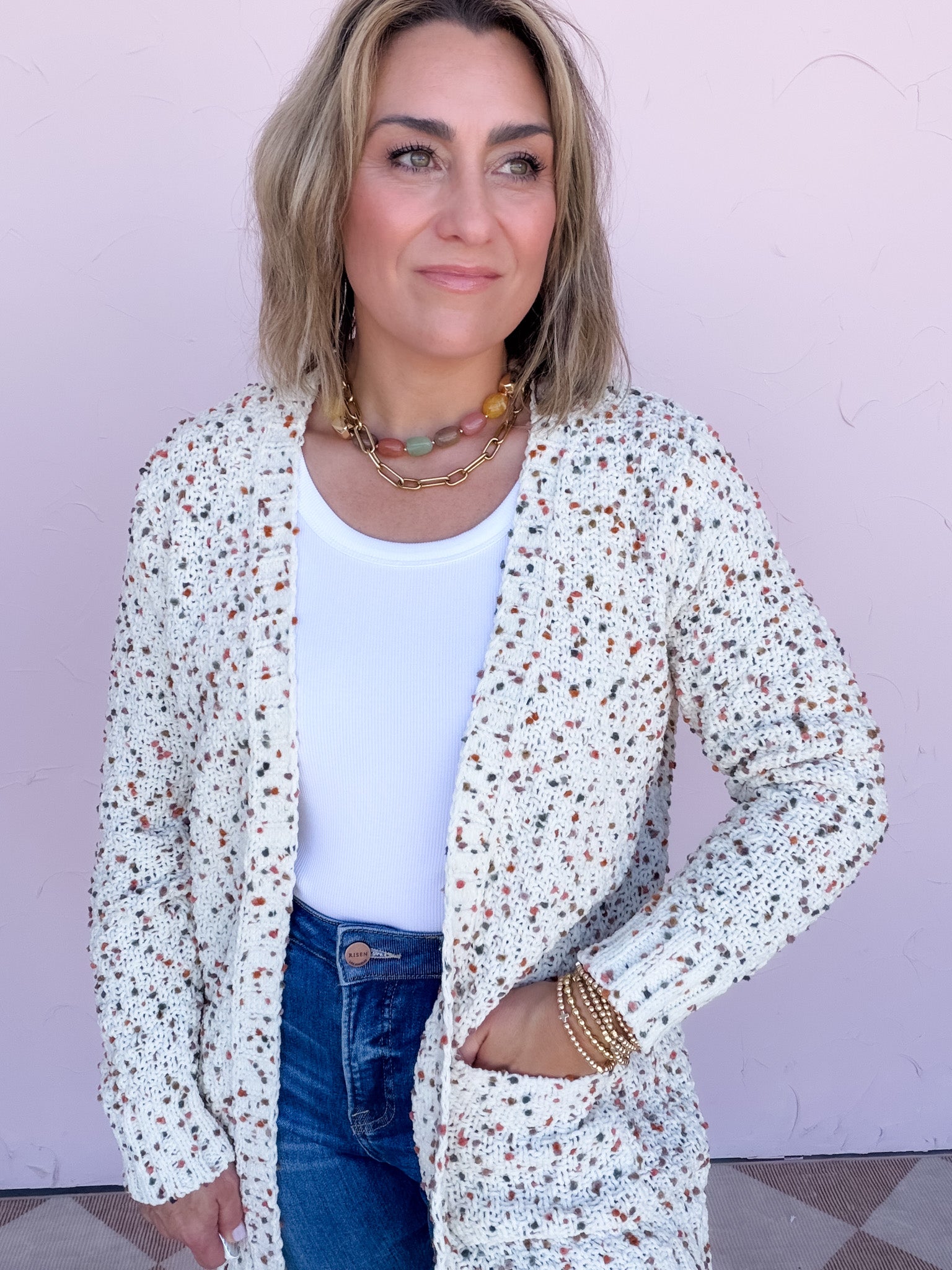 Popcorn Cozy Cardigan | Fall
